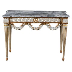 Antique An 18th Century French Painted Console Table