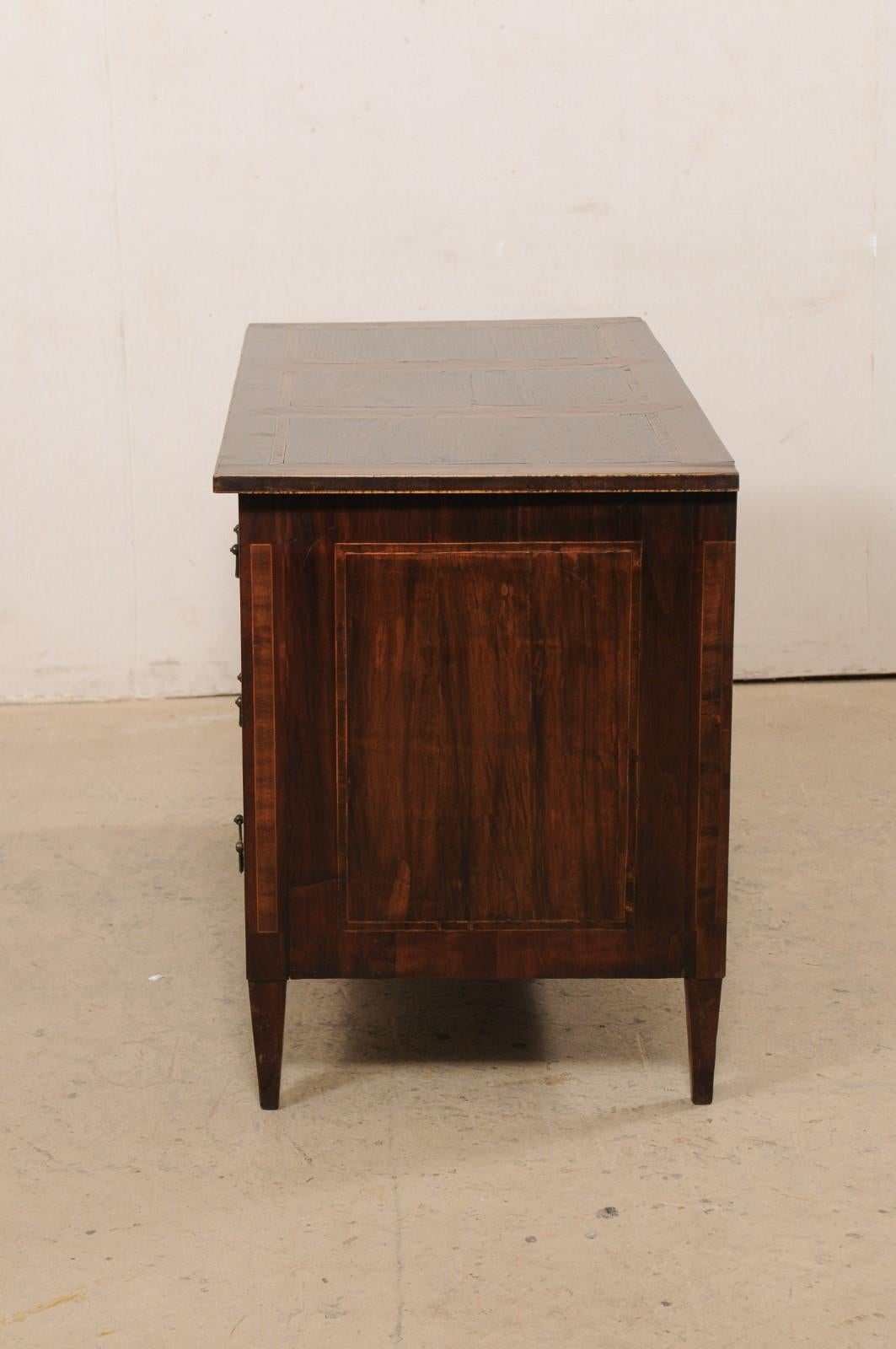 18th Century French Three-Drawer Commode w/ Beautiful Veneers & Inlay For Sale 7