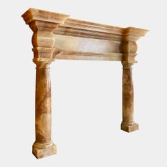 18th Century Georgian Onyx Fireplace Mantel