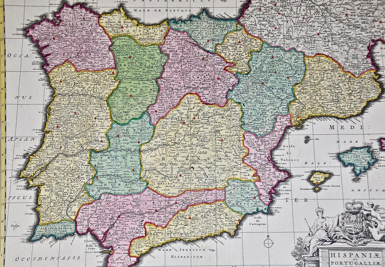 map of spain and italy