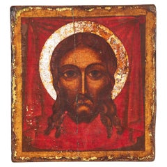 18th Century Icon of the Holy Face, Mandylion, Probably Greek
