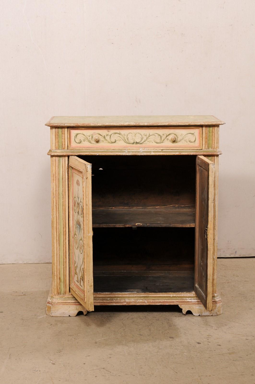 18th Century Italian Cabinet Embellished w/Original Hand-Painting For Sale 5