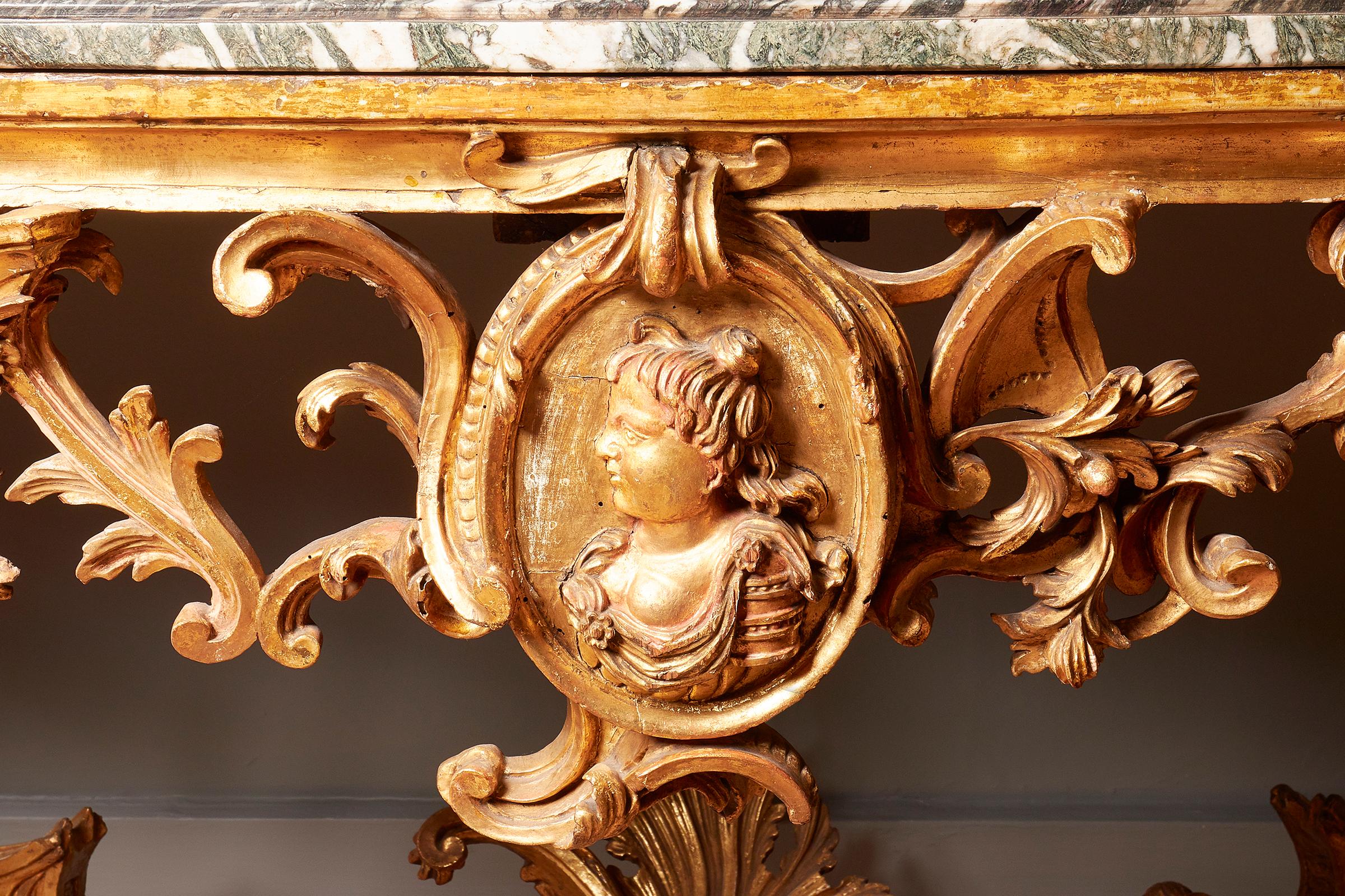 18th Century Italian Console Table from Tuscany (Rokoko)