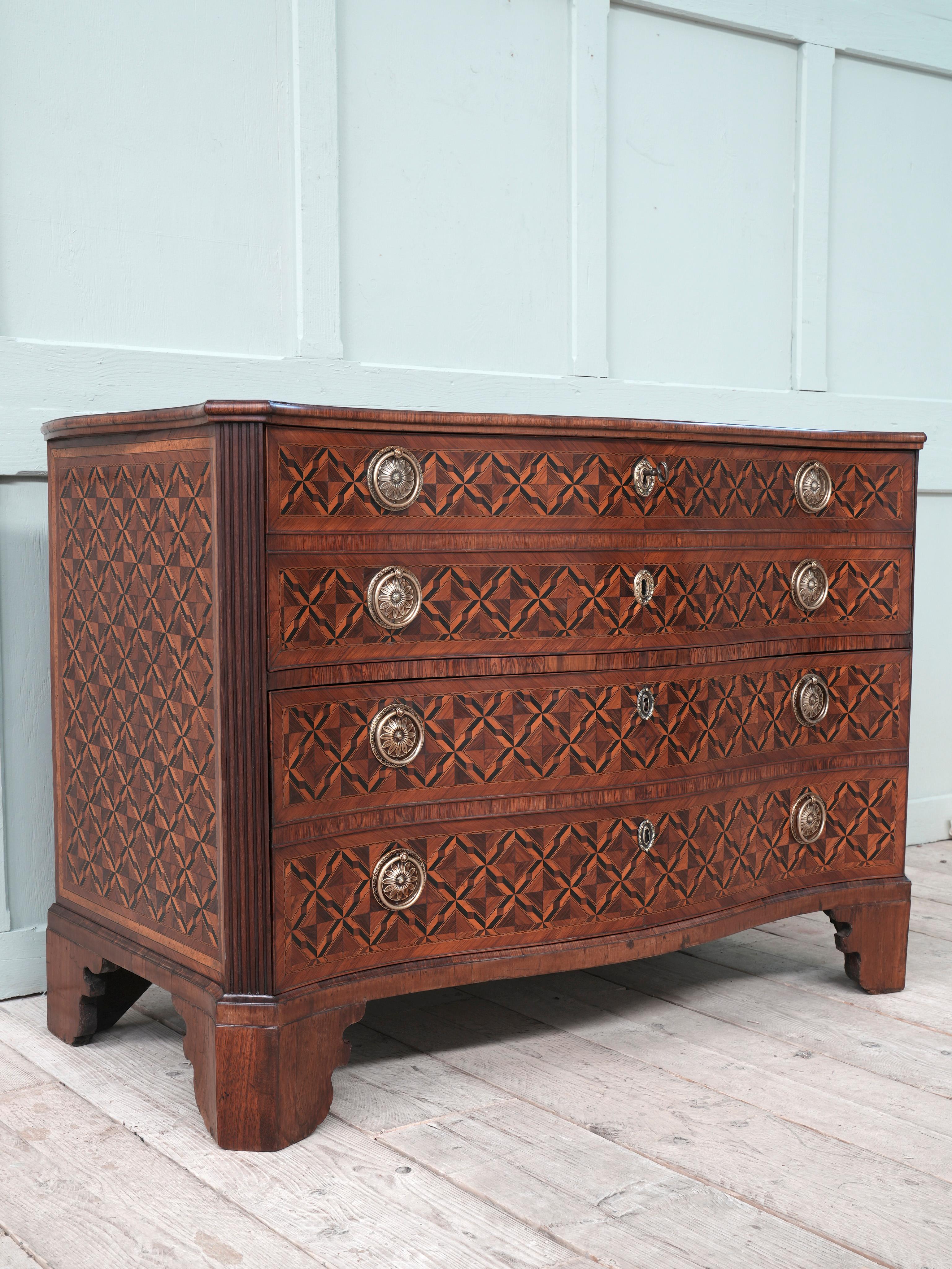 18th Century Italian Marquetry Commode In Good Condition In Conwy, GB