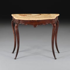 An 18th Century Italian Walnut and Onyx Console Table