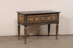 An 18th Century Italian Wooden Console Table w/Its Original Painted Finish