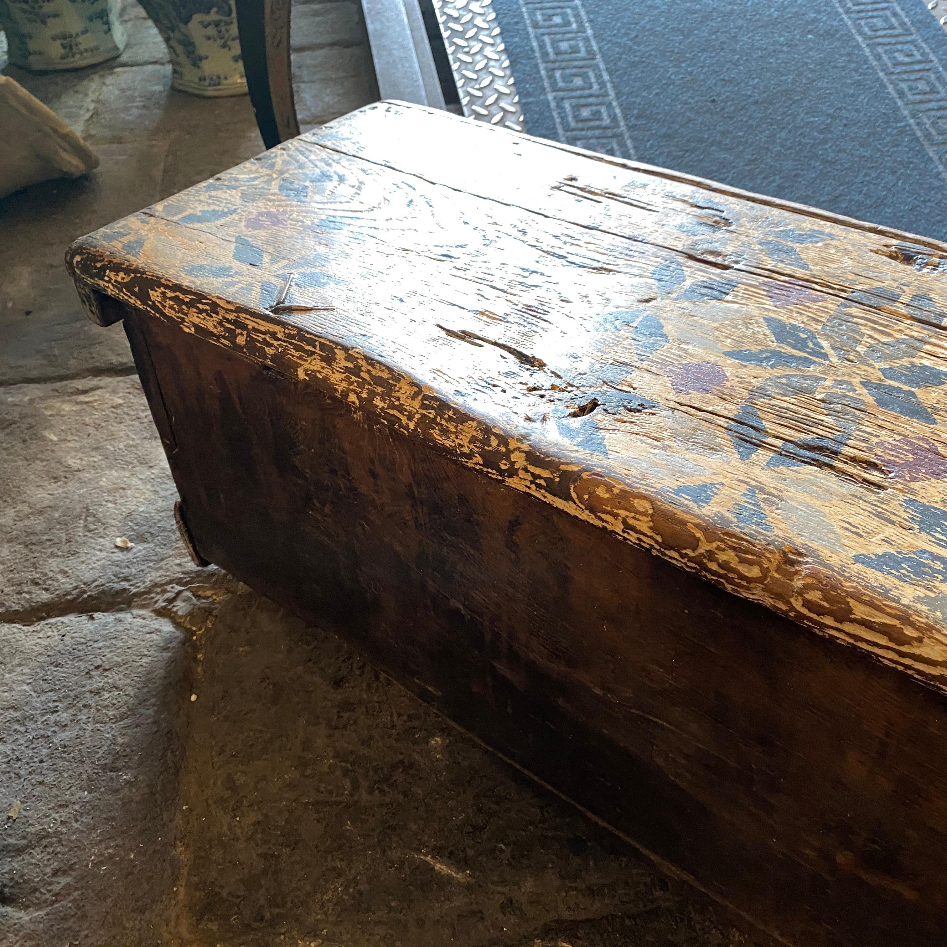 An 18th Century Lacquered Fruit Wood Tuscan Blanket Chest 2