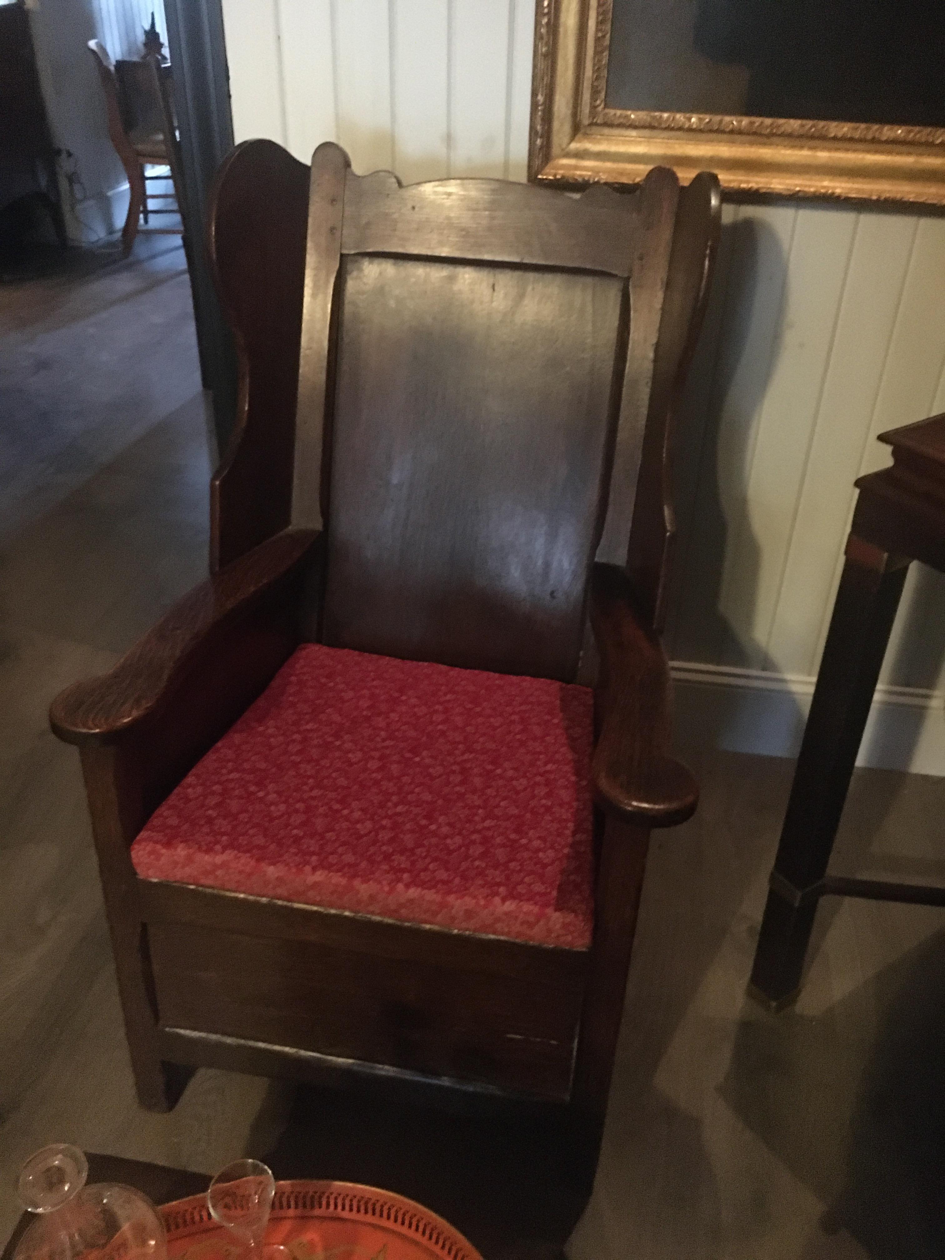 Britannique Chaise en agneau du 18ème siècle, superbe couleur et patine, belle pièce d'appoint en vente