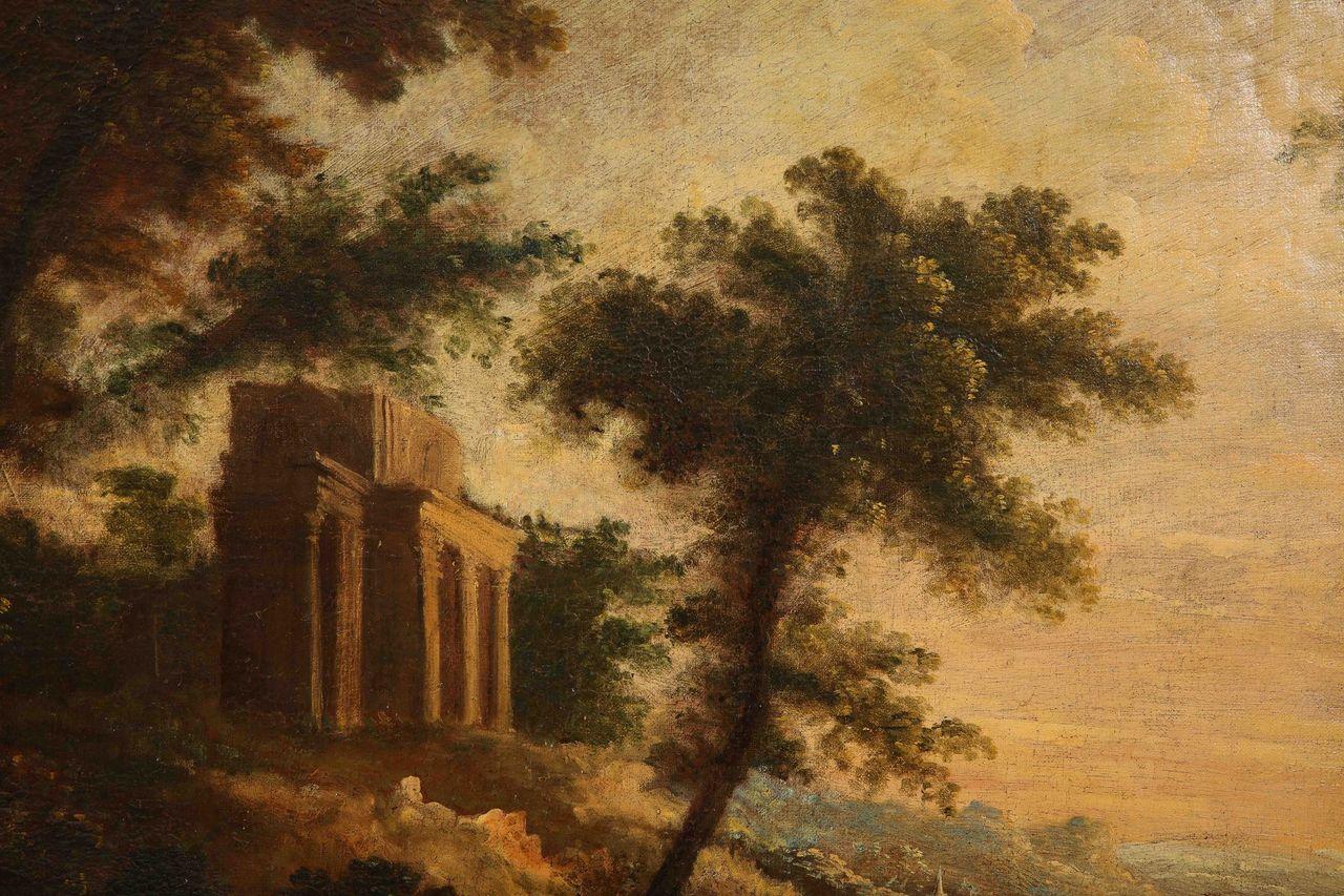 An 18th-Century Landscape Painting In Good Condition In New York, NY