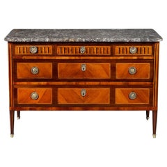 An 18th Century Louis XVI Tulipwood Parquetry Commode 