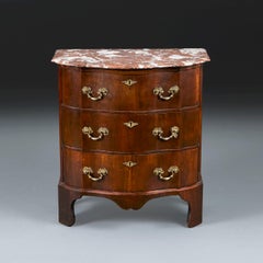 An 18th Century Mahogany Serpentine Bedside Commode
