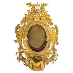 Estuche y marco de fotos de bronce dorado de mercurio del siglo XVIII.