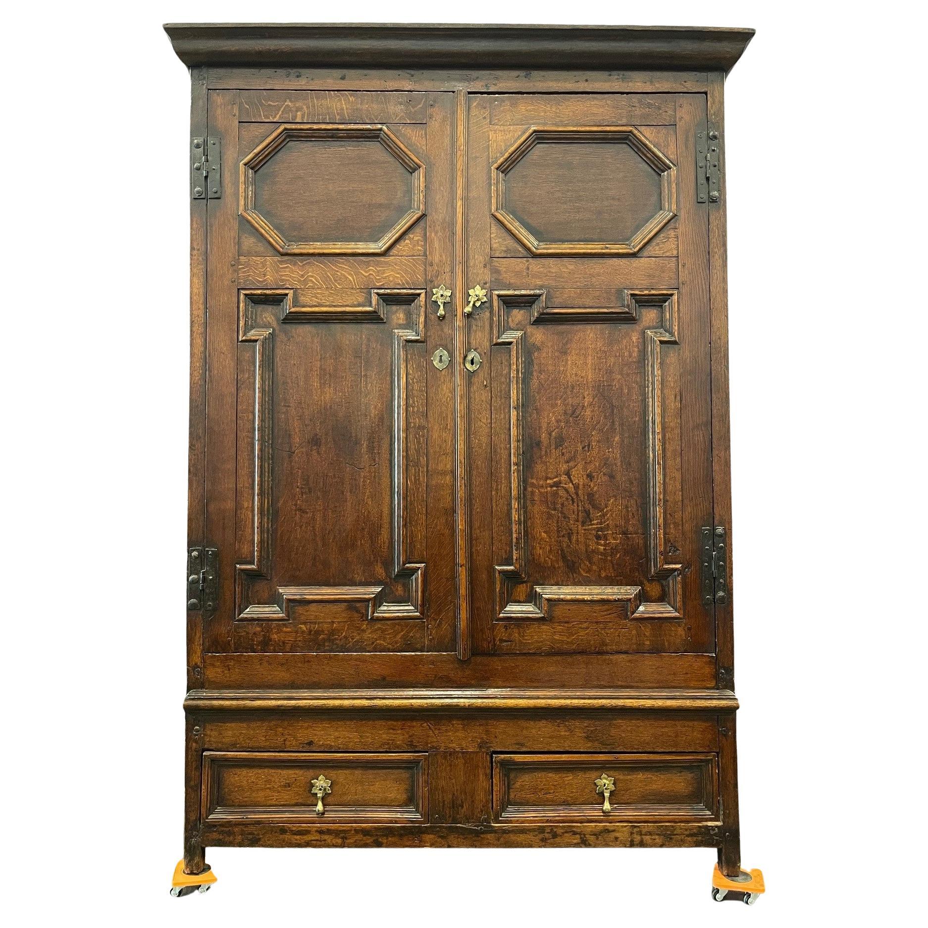 An 18th Century Oak Cupboard    For Sale