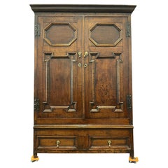 Antique An 18th Century Oak Cupboard   