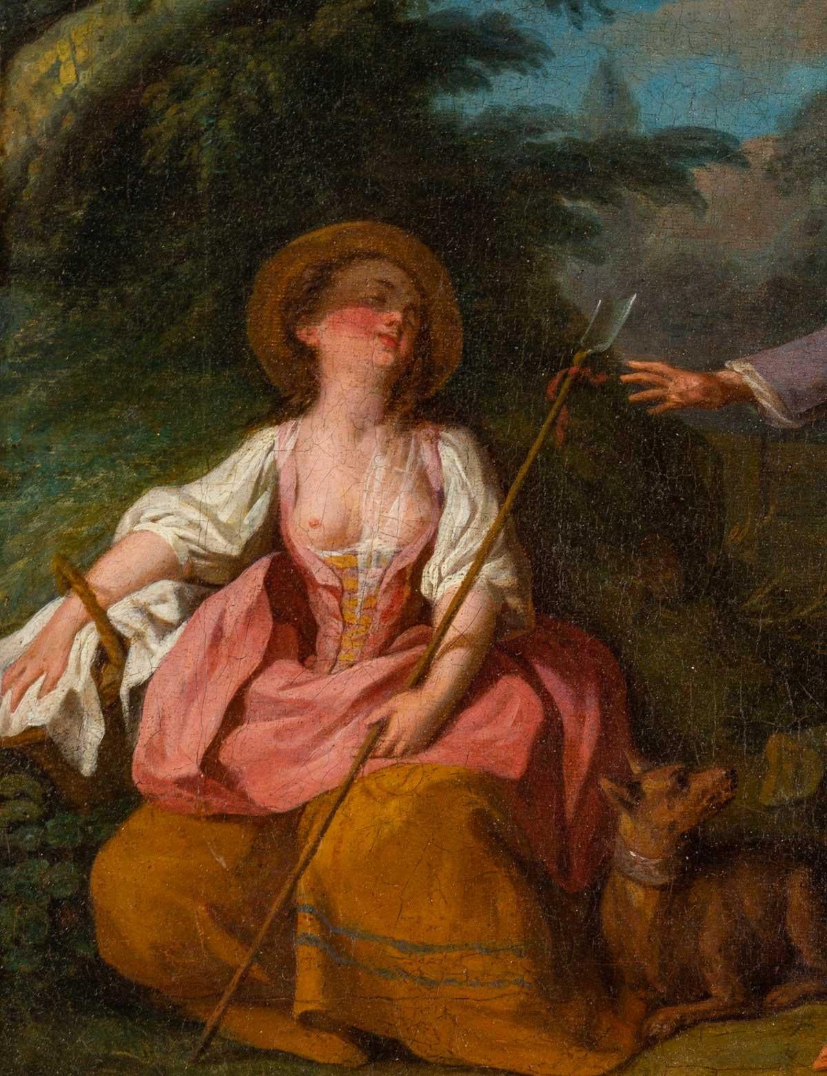 Mid-18th Century 18th Century Oil on Canvas
