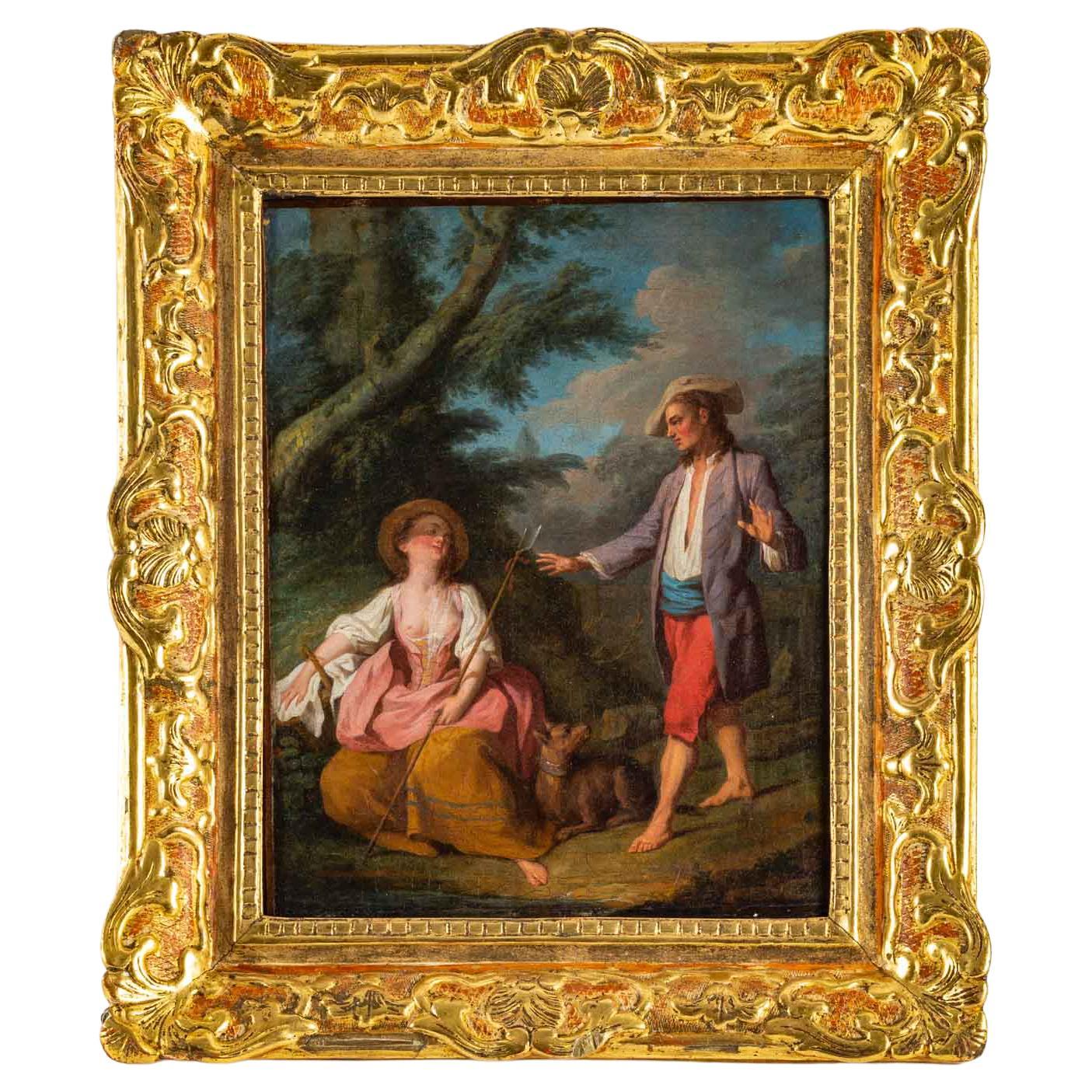 18th Century Oil on Canvas For Sale