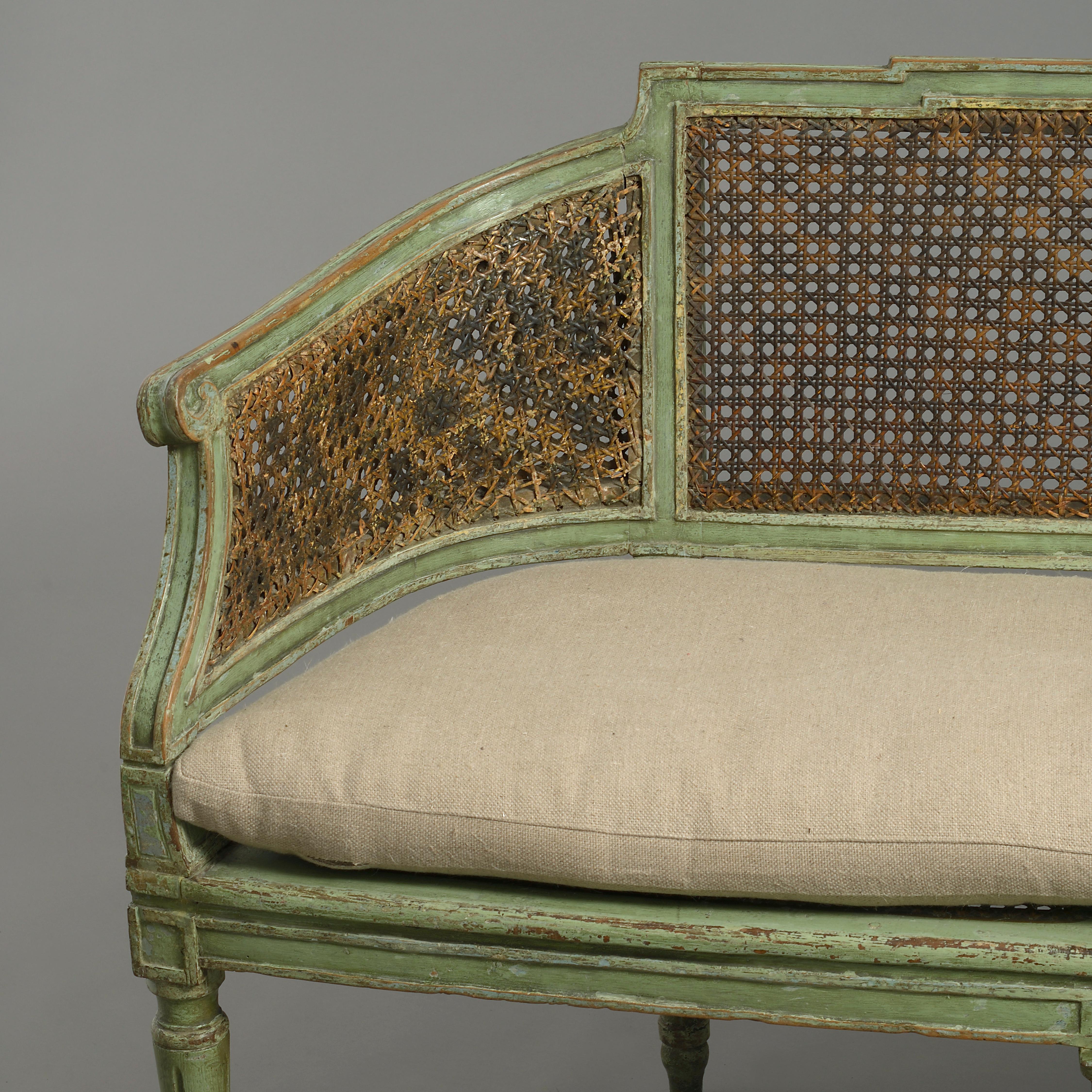 Italian 18th Century Painted Canapé Sofa