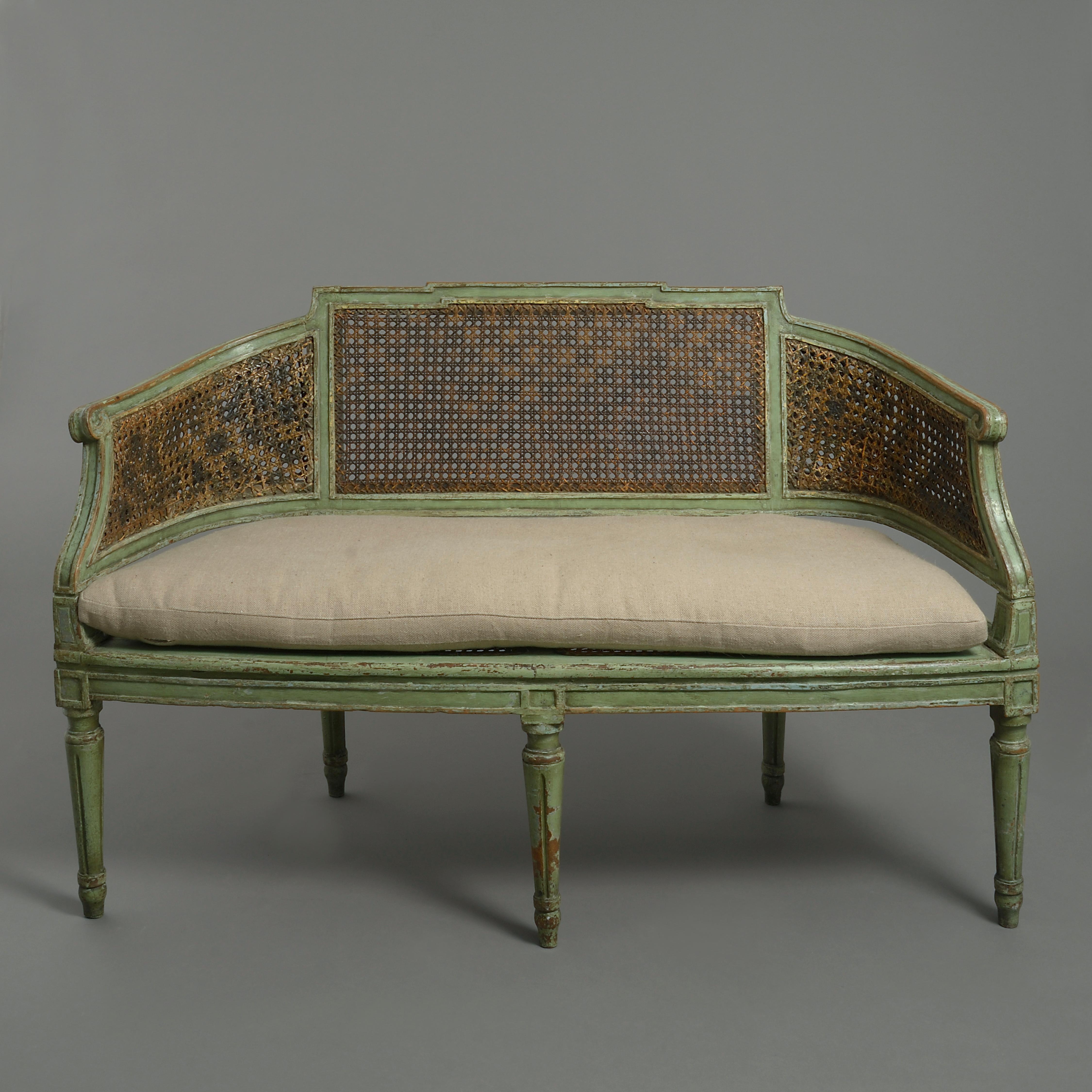 18th Century and Earlier 18th Century Painted Canapé Sofa