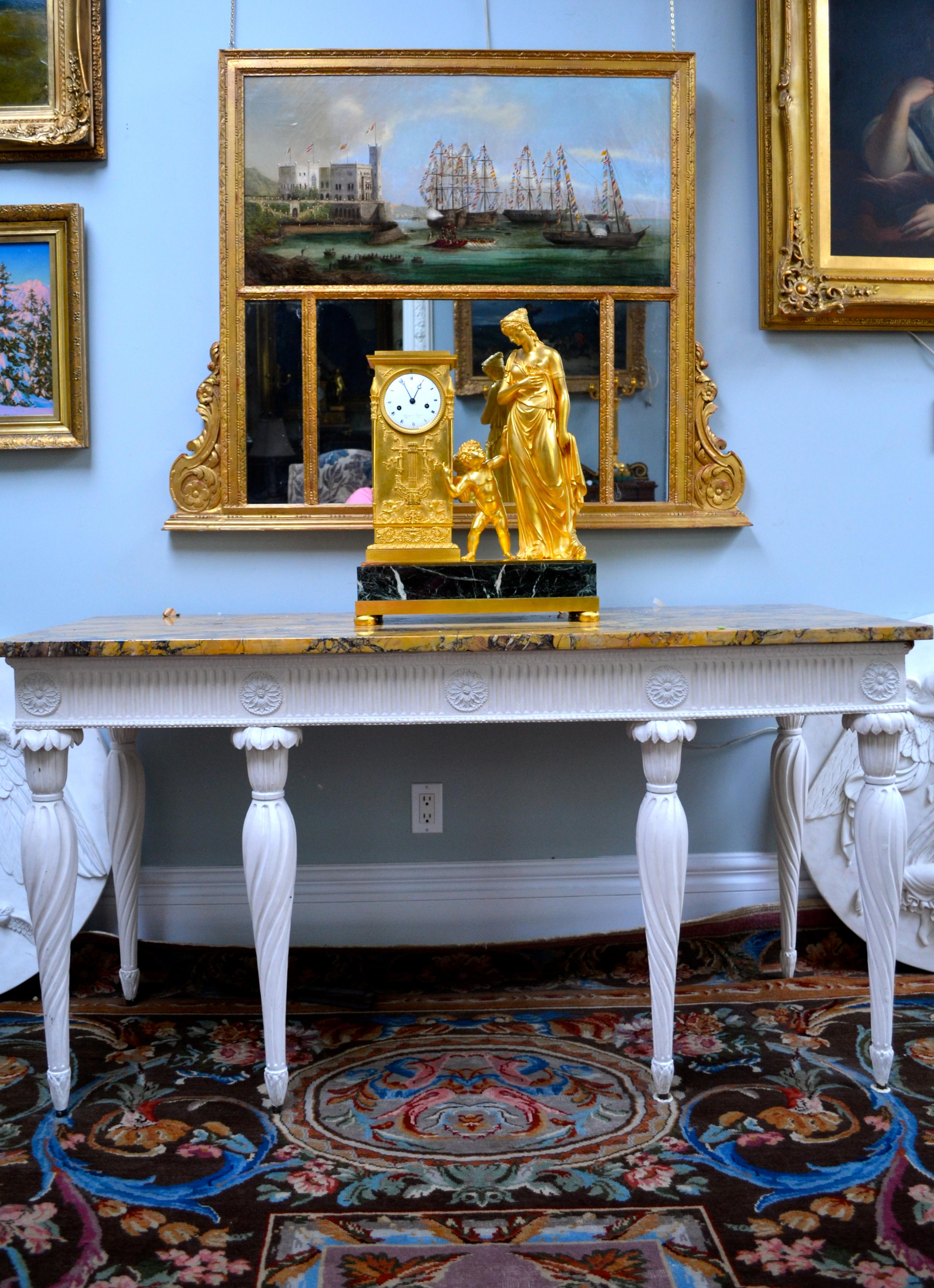 18th Century Painted Georgian Console with a Siena Marble Top after W. Kent 1