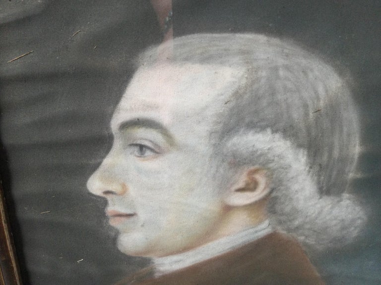 18th Century and Earlier 18th Century Pastel Portrait of a Gentleman For Sale