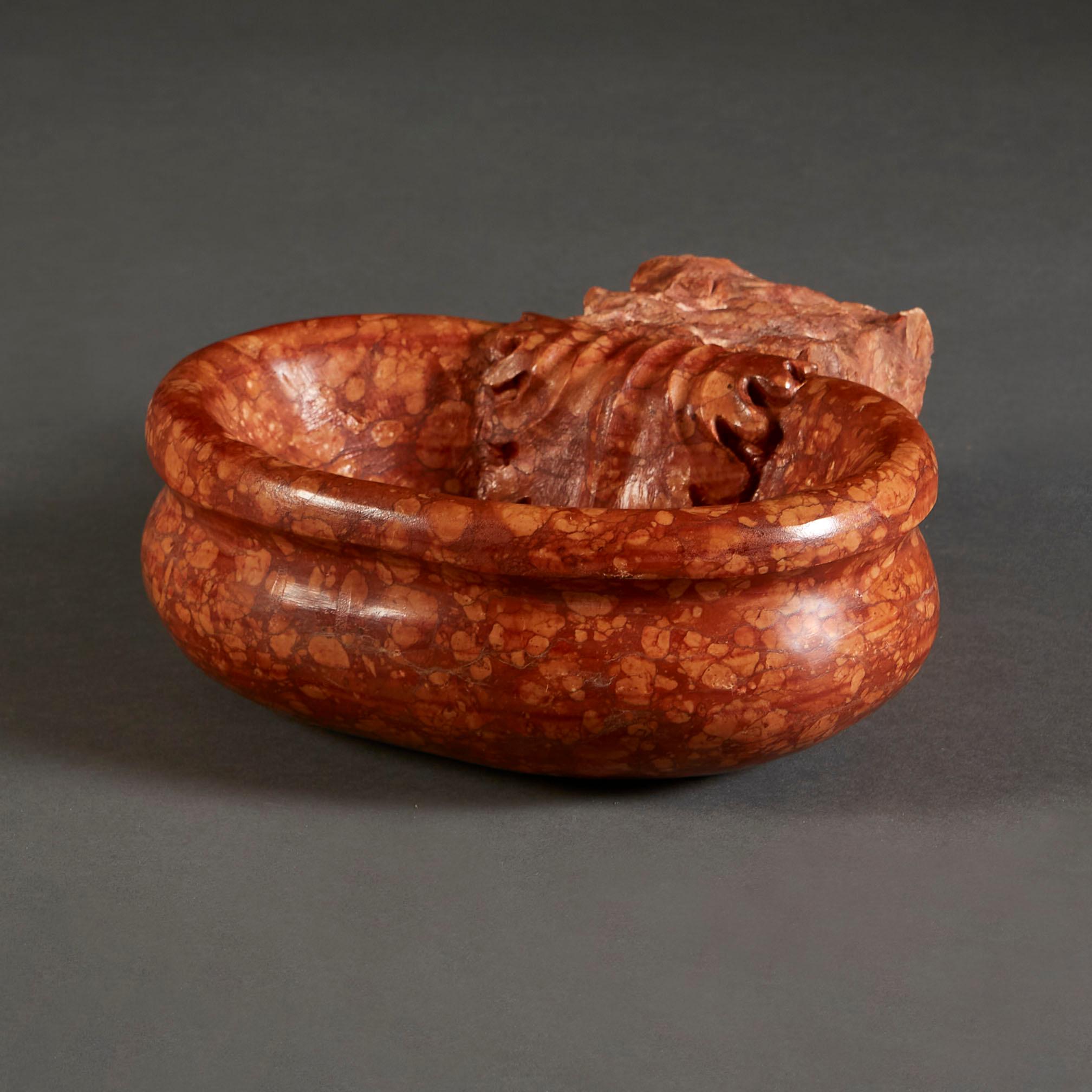 Italian 18th Century Red Marble Basin