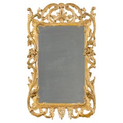 An 18th Century Rococo Giltwood Mirror of Small Scale