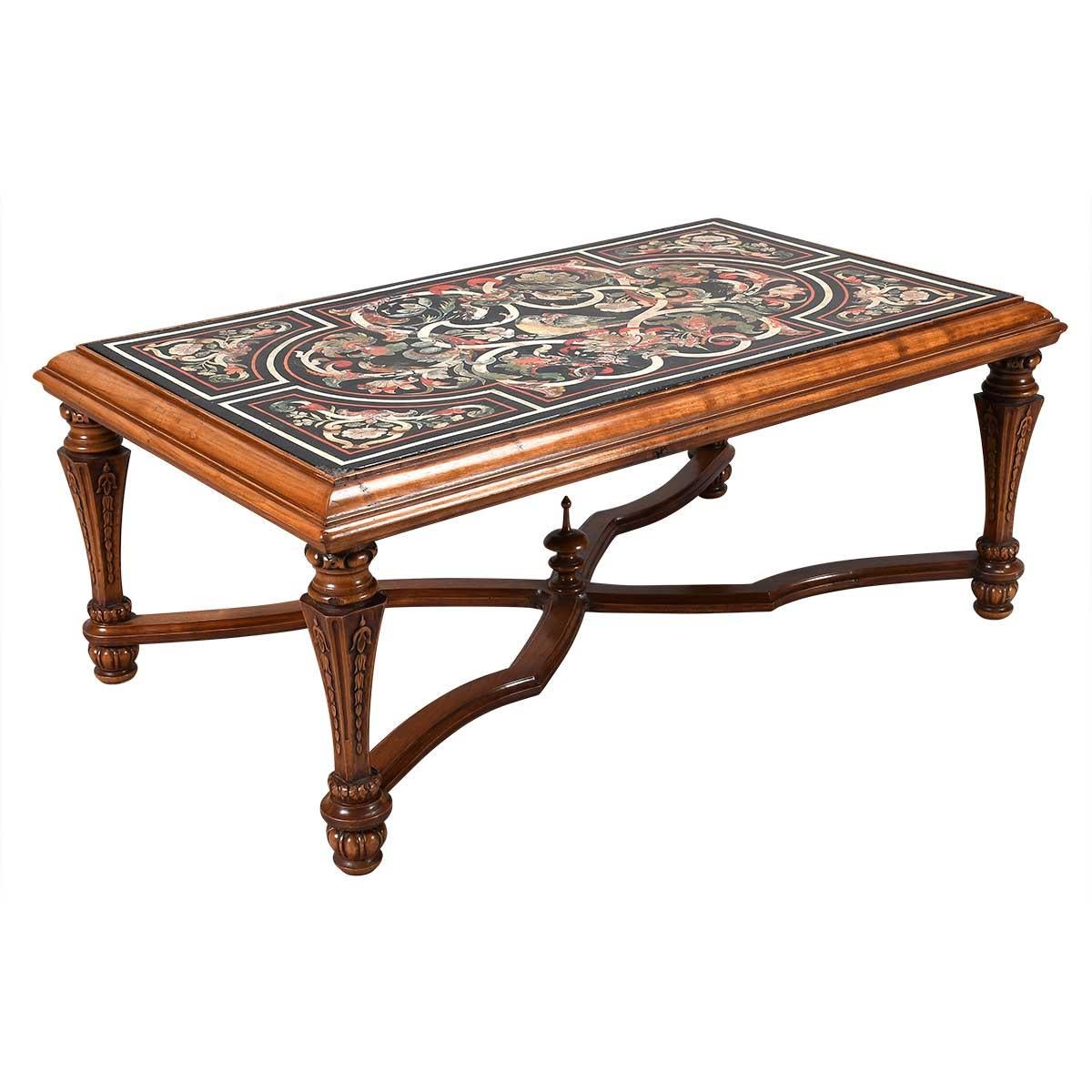 Una tapa de Scagliola del siglo XVIII sobre una base moderna en Bueno estado para la venta en Harrodsburg, KY