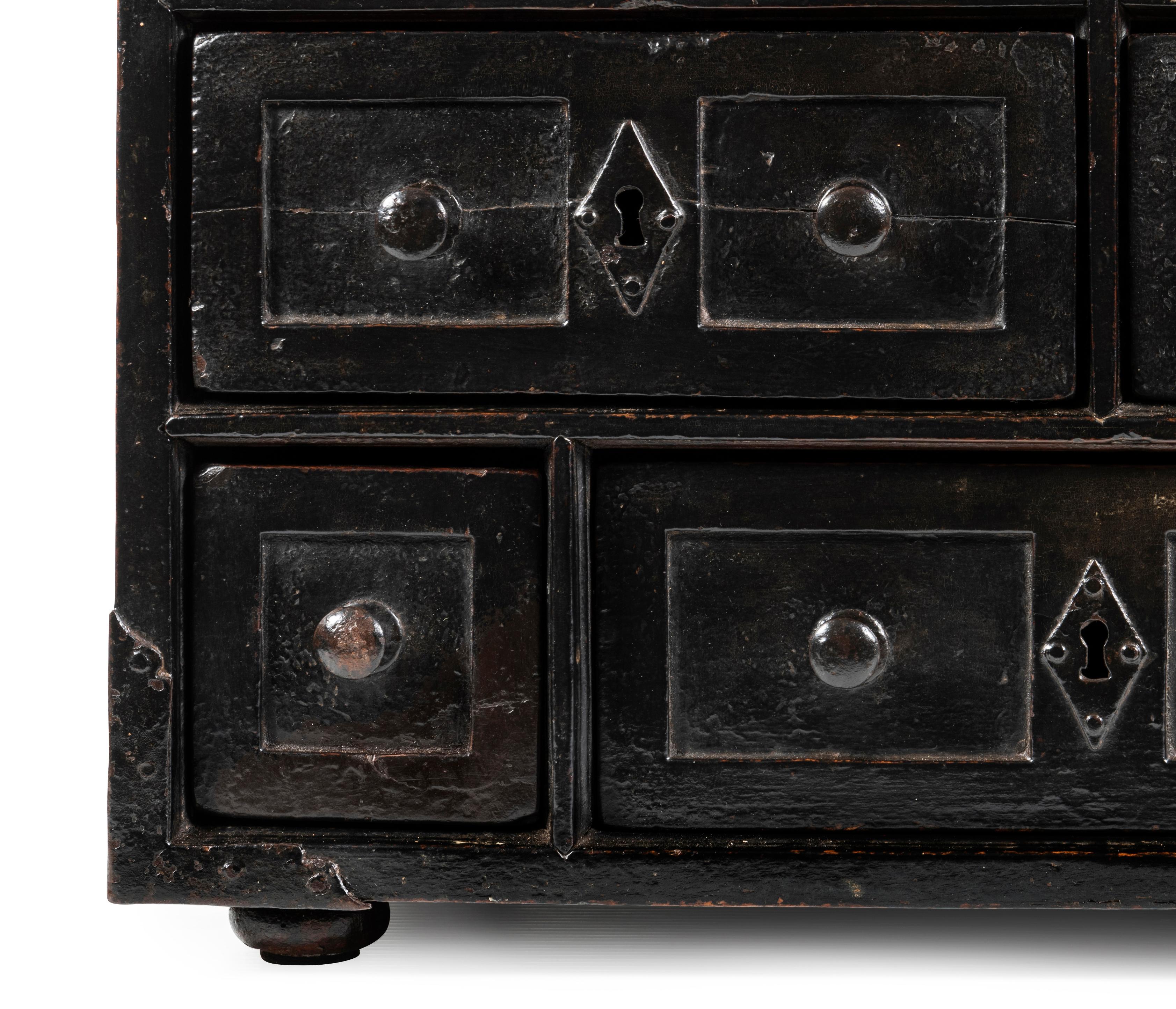 18th Century and Earlier An 18th Century Spanish Walnut Cabinet For Sale