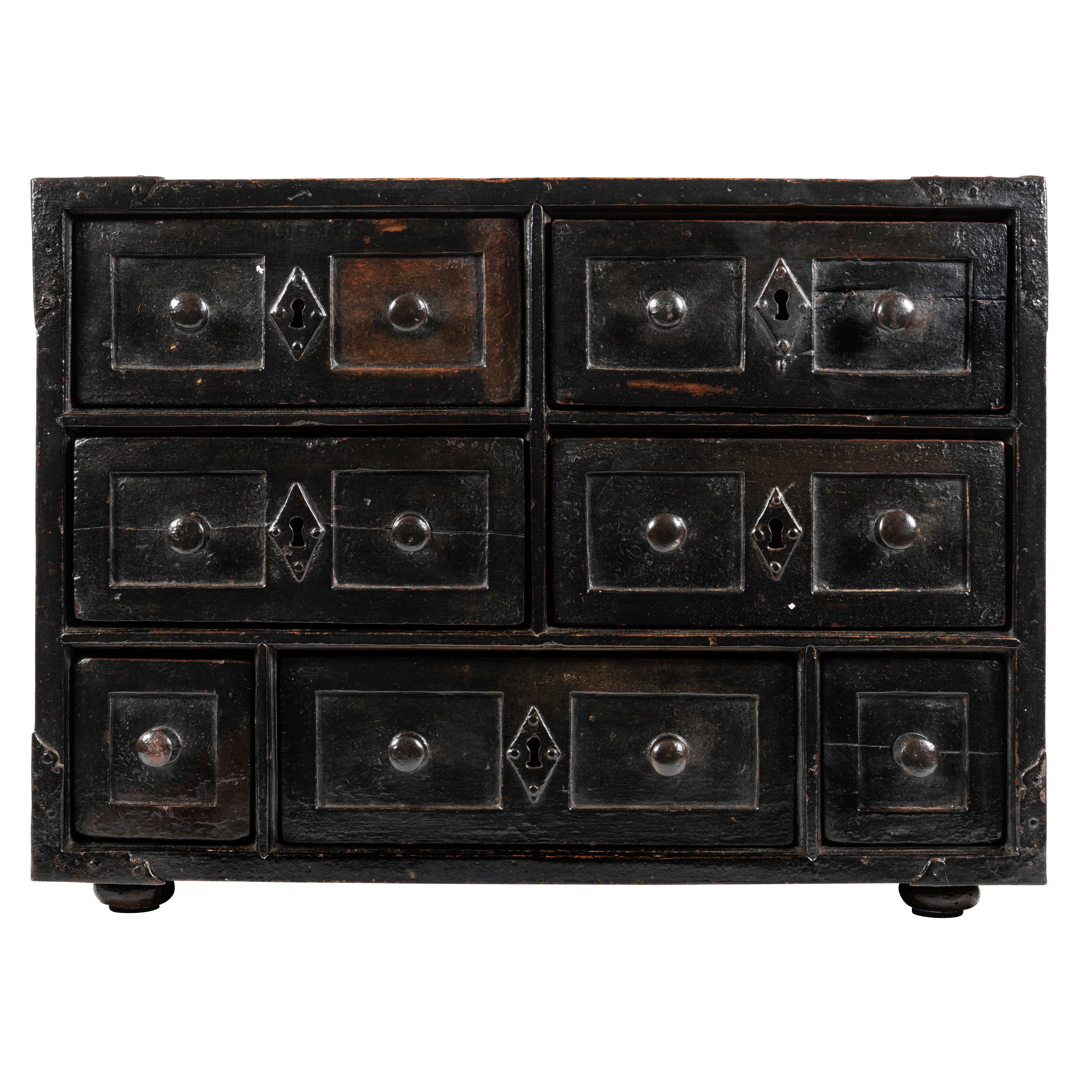 An 18th Century Spanish Walnut Cabinet For Sale