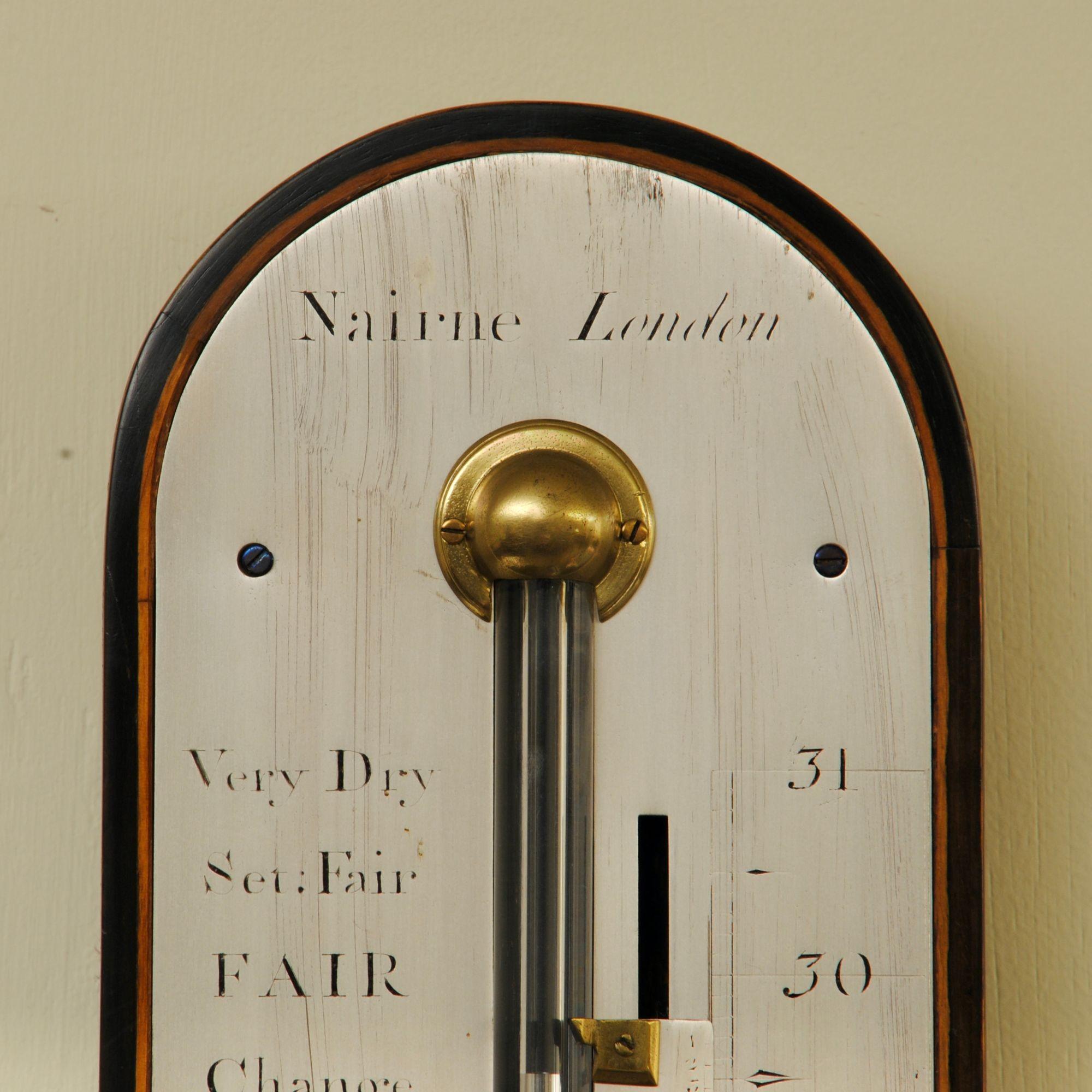 English 18th Century Stick Barometer by Nairne London For Sale