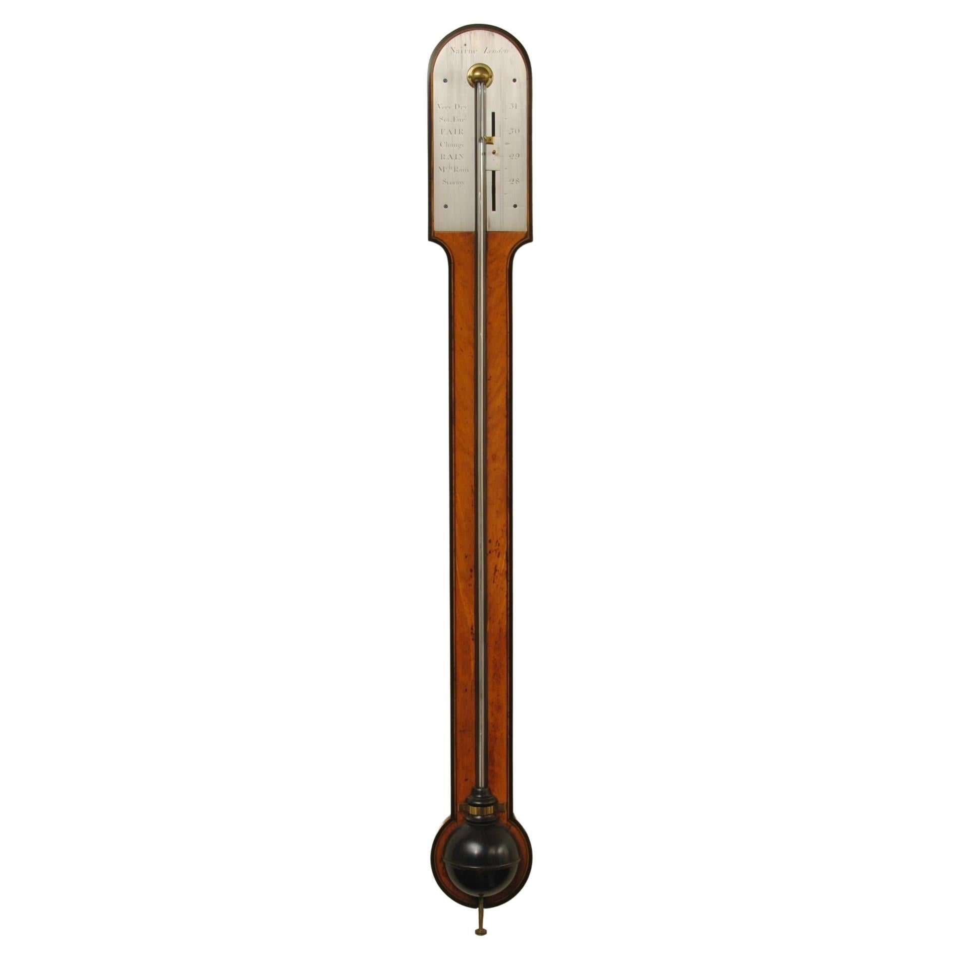 18th Century Stick Barometer by Nairne London For Sale