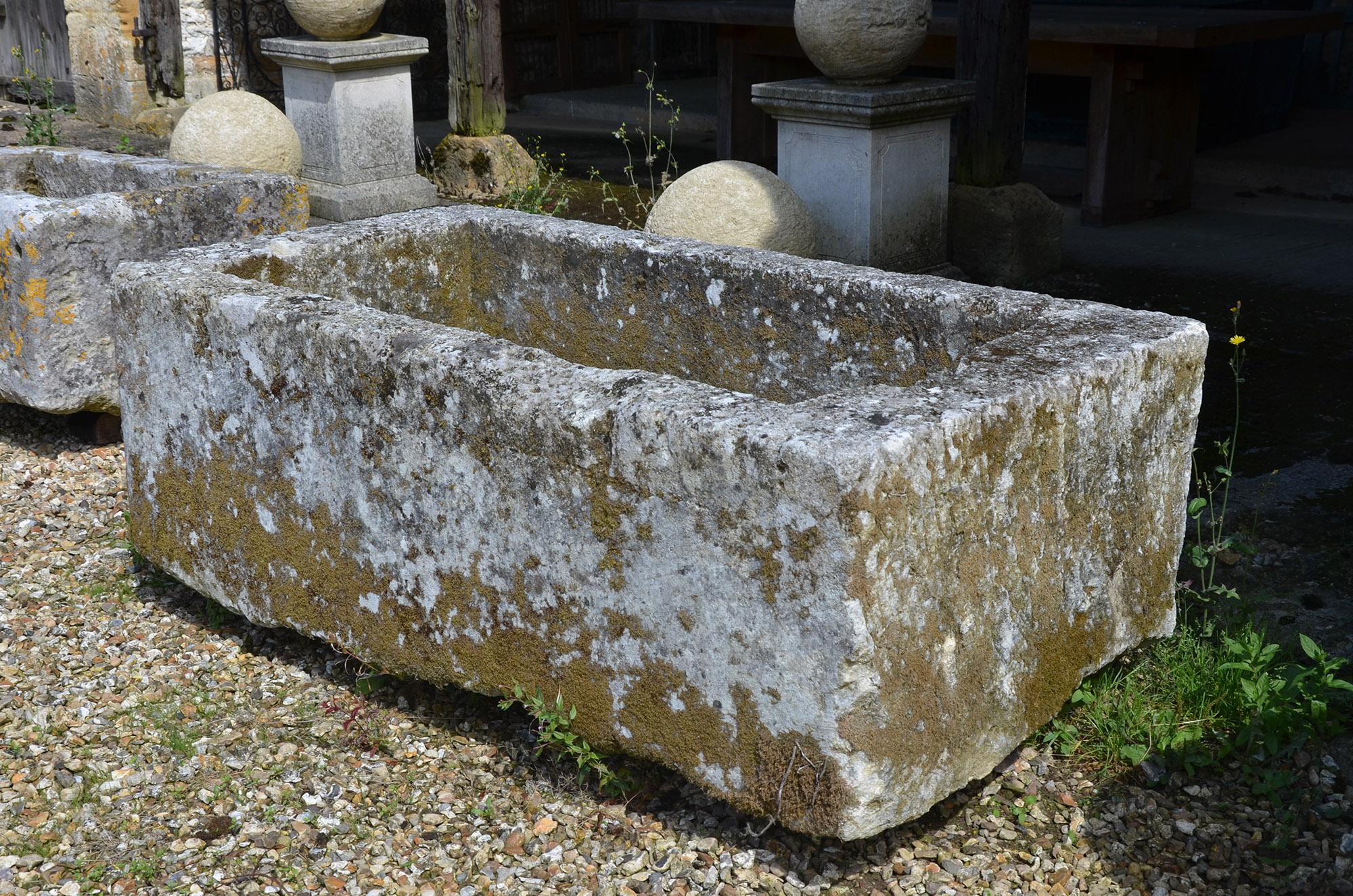 French Antique Stone Trough, 18th Century