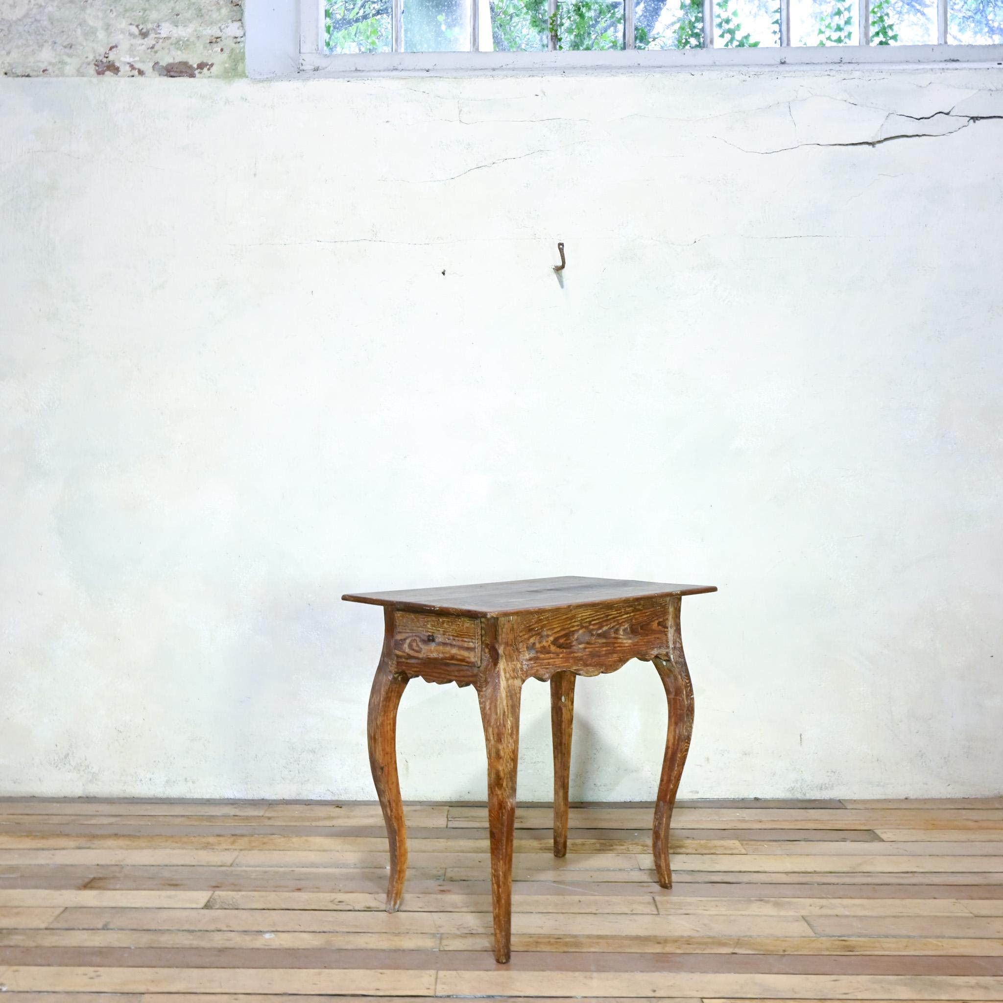 An 18th Century Swedish Rococo Painted Side Table / Desk For Sale 6