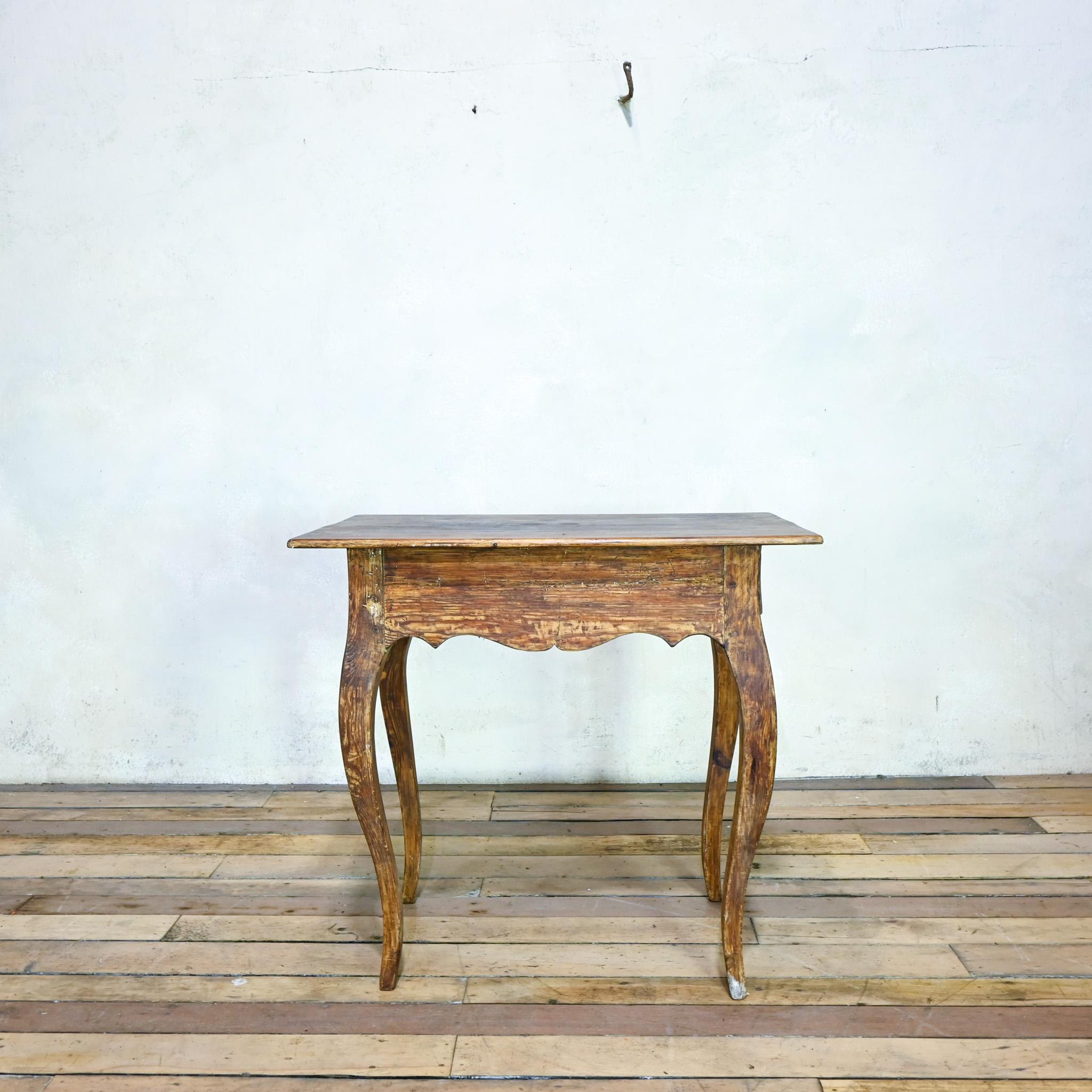 An 18th Century Swedish Rococo Painted Side Table / Desk For Sale 3
