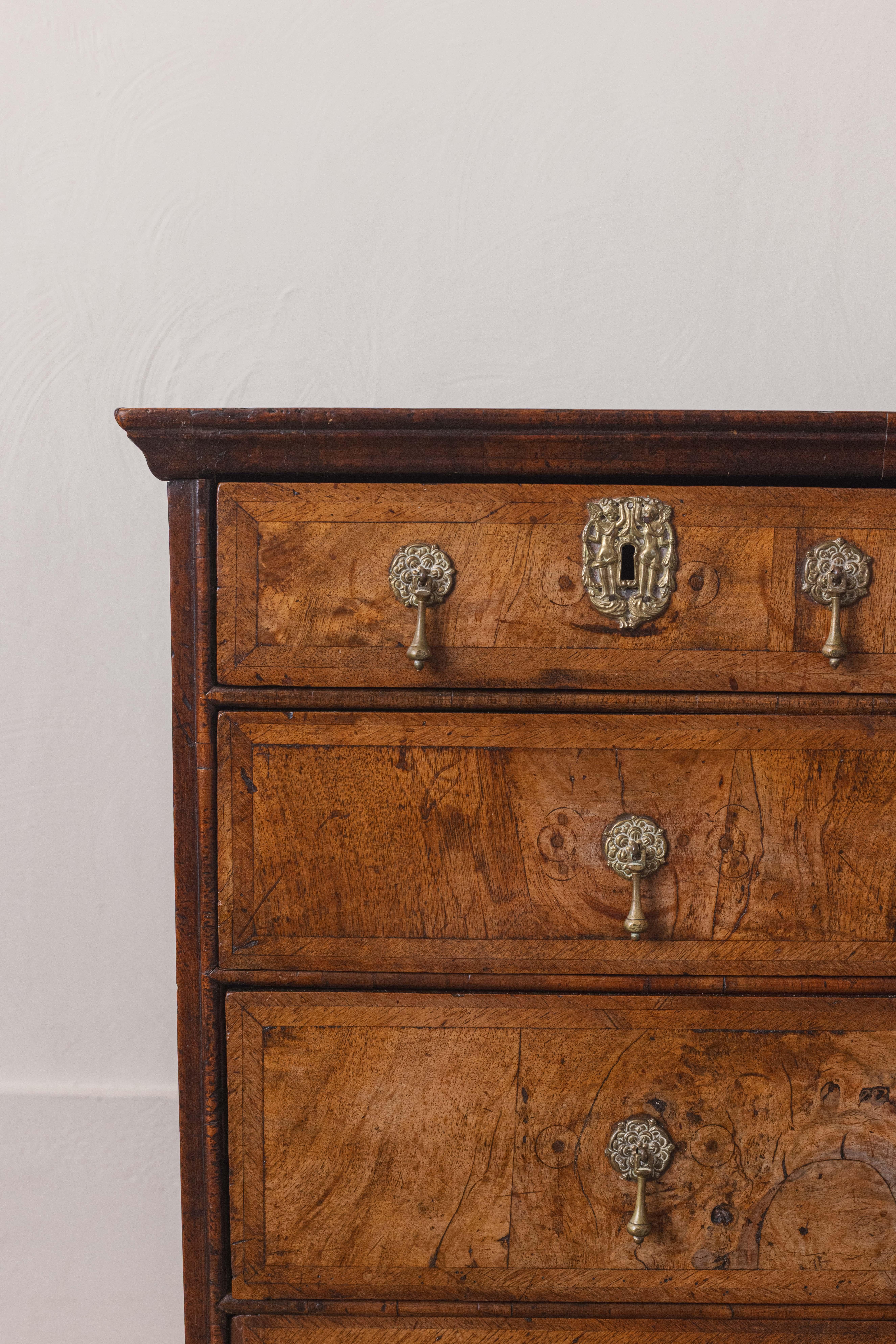 An 18th Century Walnut Chest of Drawers For Sale 2