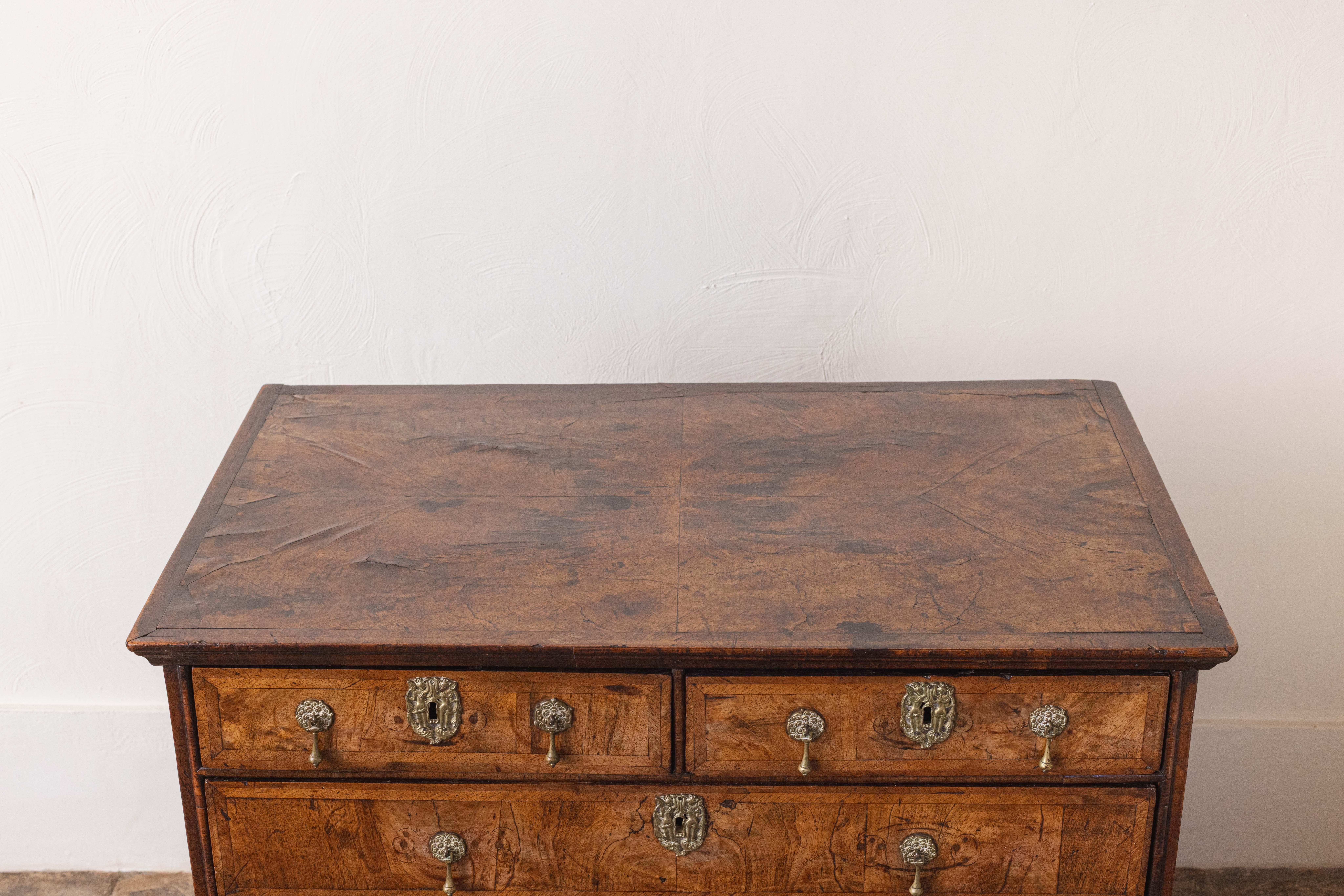 An 18th Century Walnut Chest of Drawers For Sale 3