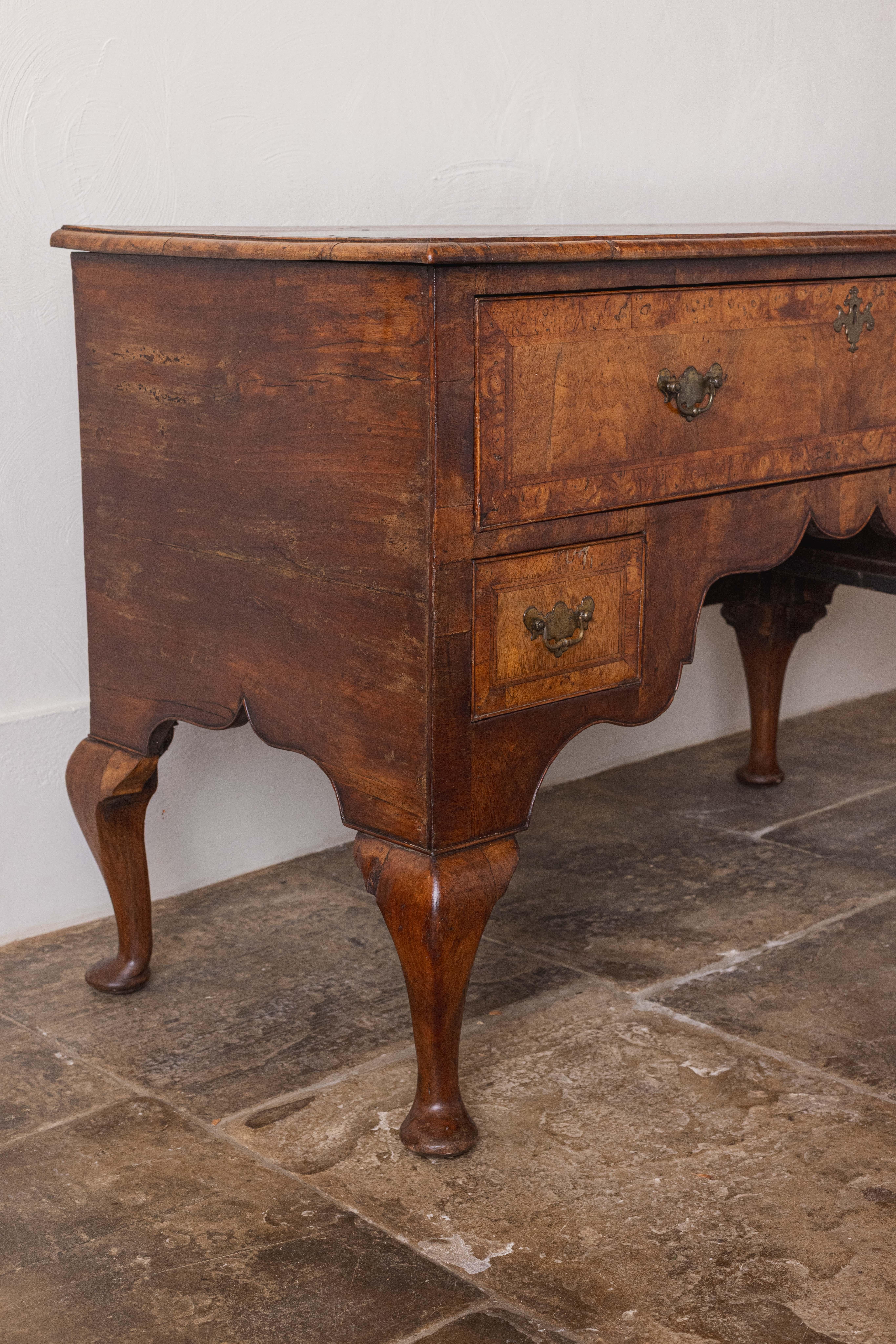 English An 18th Century Walnut Lowboy For Sale
