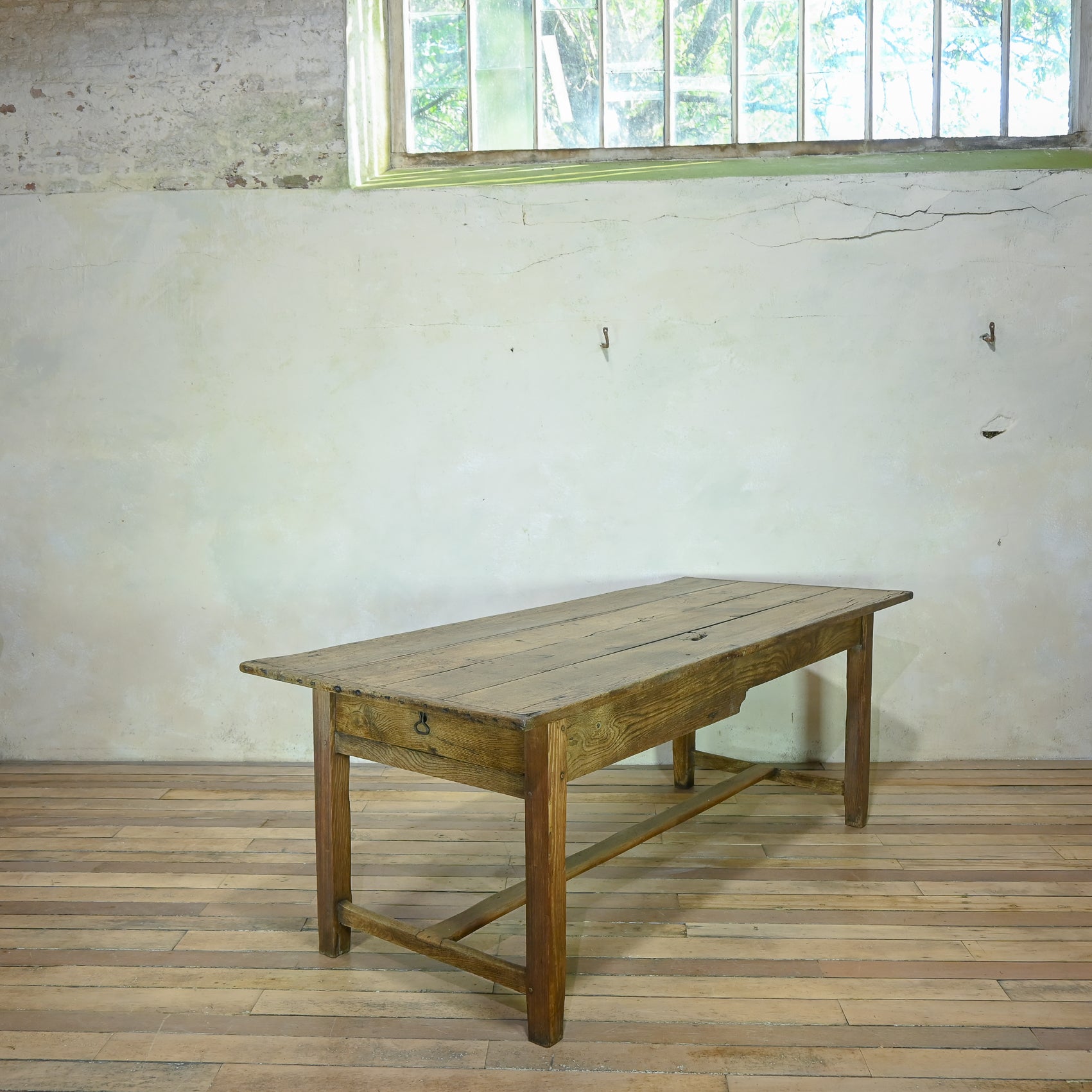 An 18th Century Welsh George III Oak Country Farmhouse Table, Refectory For Sale