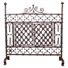 Antique 18th Century Wrought Fire Screen