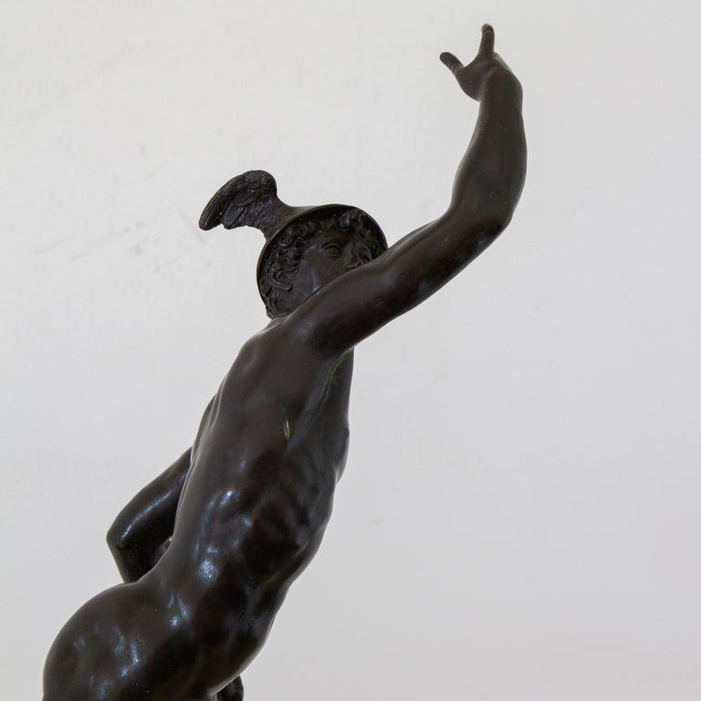 Italian 19th Century Grand Tour Bronze of Mercury For Sale