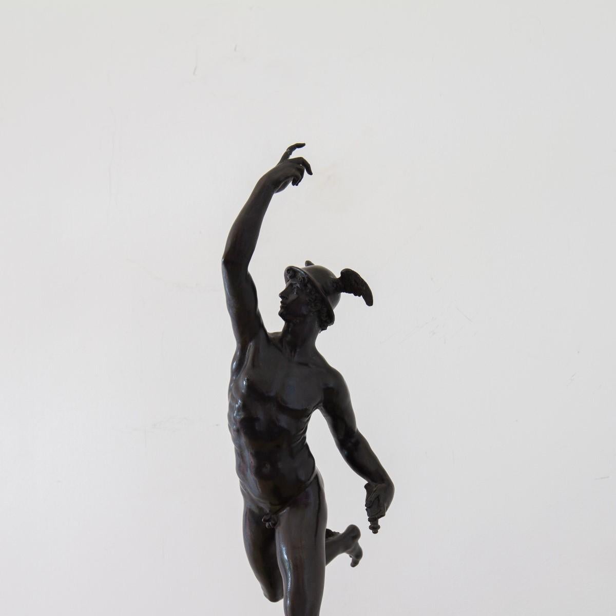 19th Century Grand Tour Bronze of Mercury 3