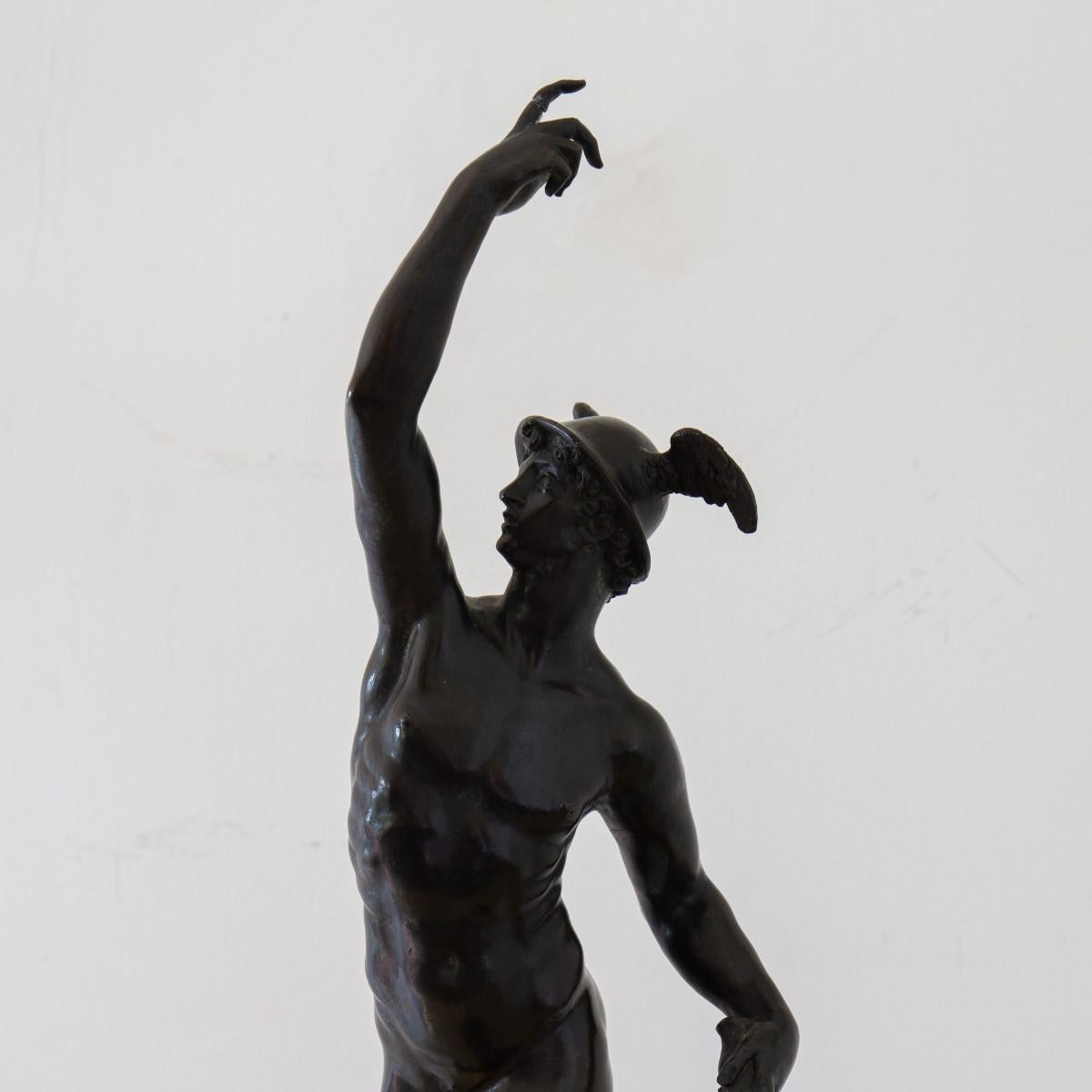 19th Century Grand Tour Bronze of Mercury 4