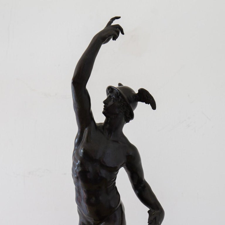 19th Century Grand Tour Bronze of Mercury For Sale 4