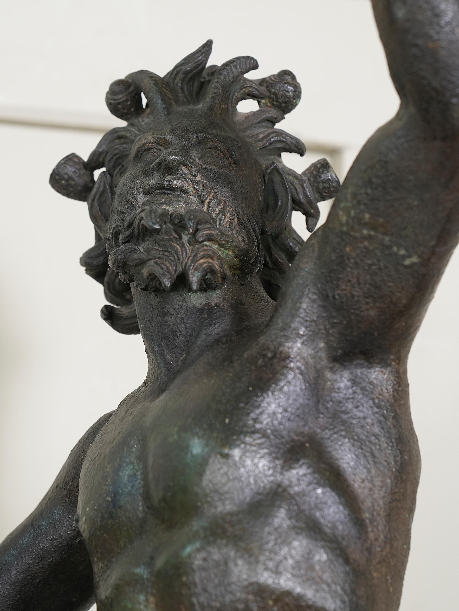 An 19th Century Neapolitan Dancing Faun by Sommer 4