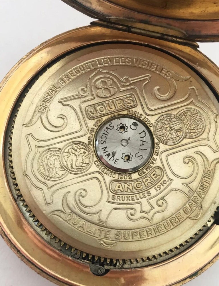 Montre Gousset Hebdomas Octomas 8 Jours - Mécanique, à Réparer / Occasion