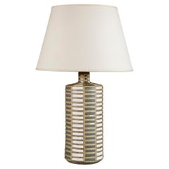 An Abstract Art Pottery Vase as a Lamp An Abstract Art Pottery Vase as a Lamp