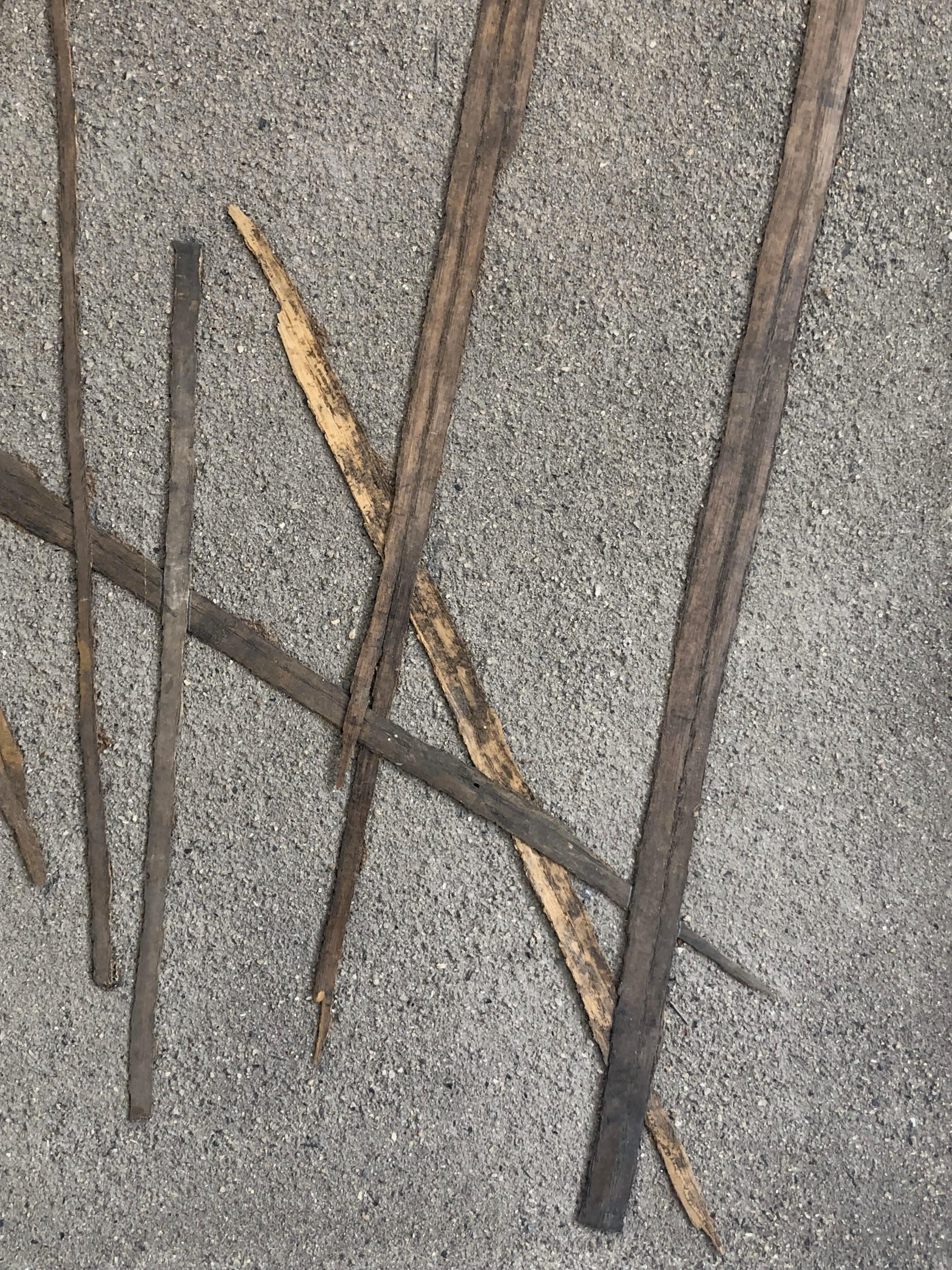 Rustikales modernes Gemälde „An ABSTRACT BRUTALIST“ auf Leinwand, Französisch 2001 im Angebot 5