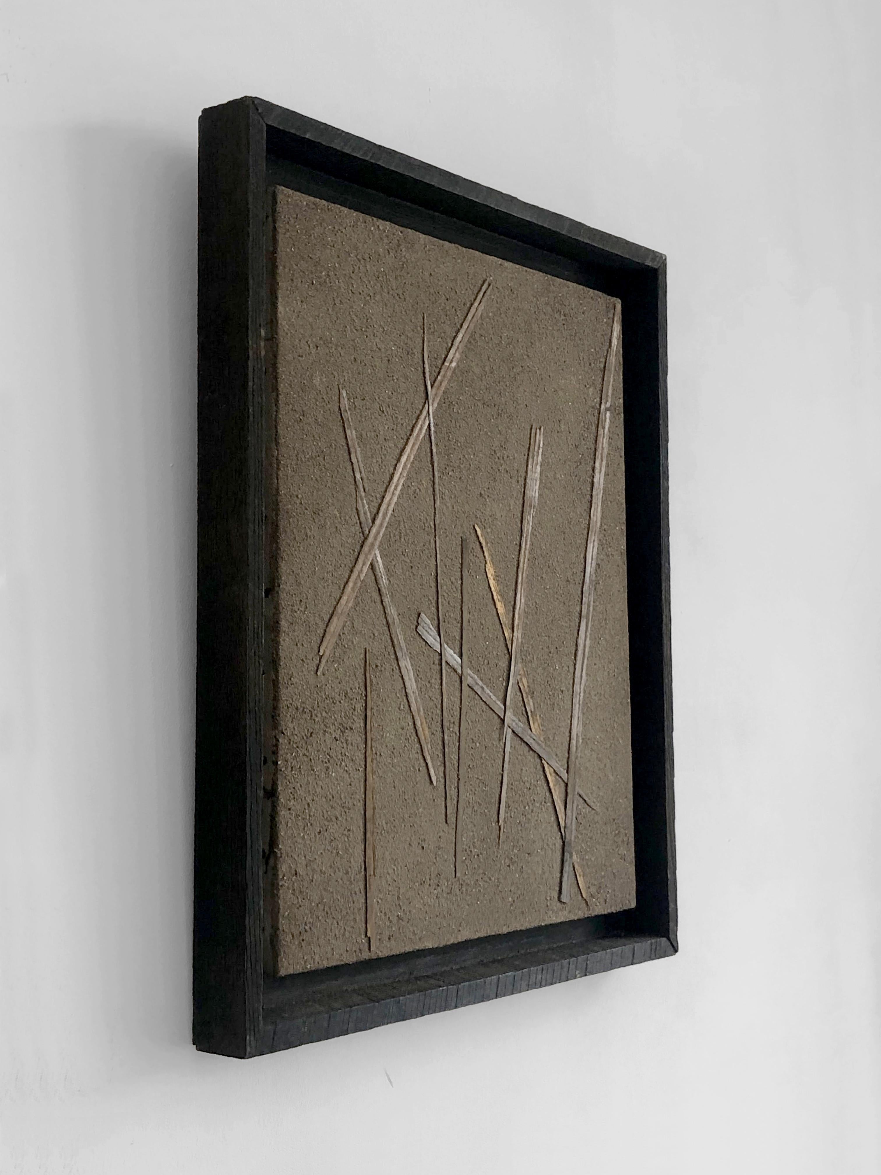 Rustikales modernes Gemälde „An ABSTRACT BRUTALIST“ auf Leinwand, Französisch 2001 (21. Jahrhundert und zeitgenössisch) im Angebot