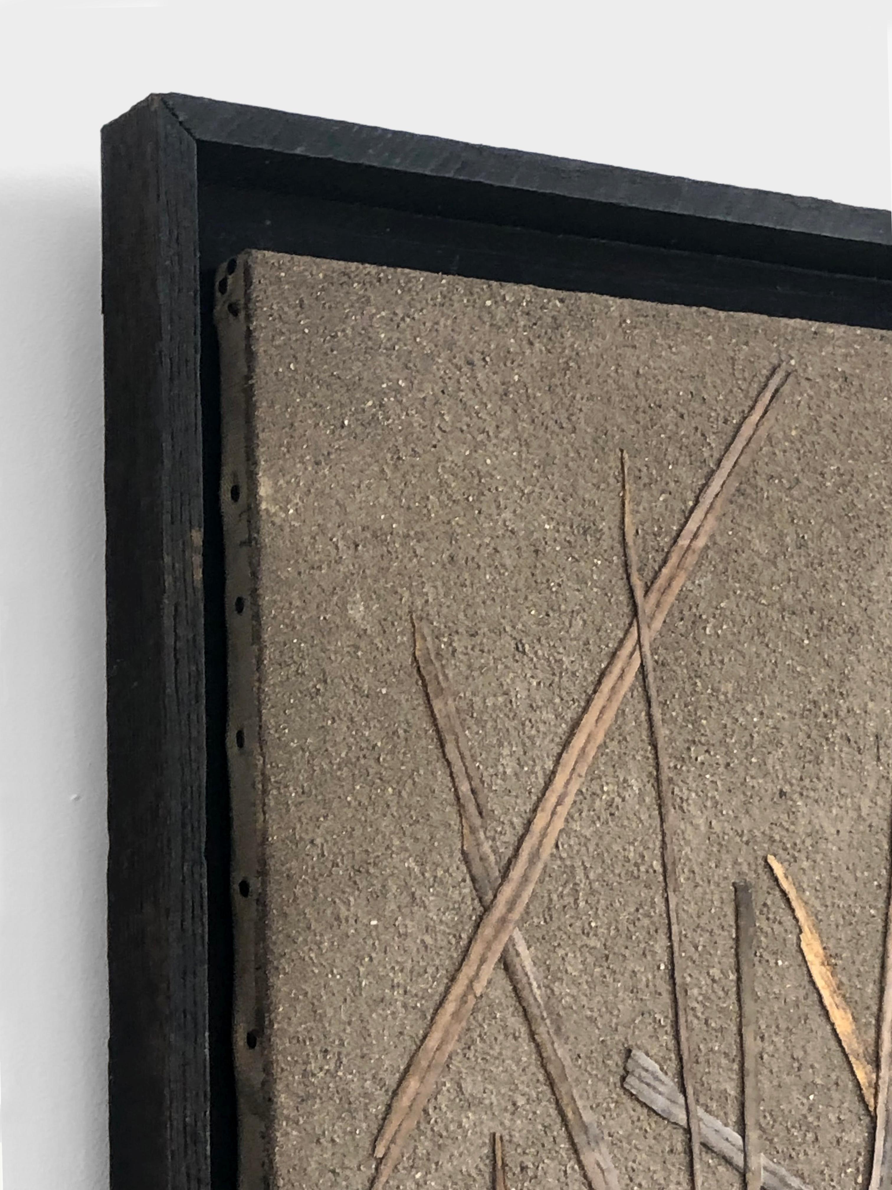 Rustikales modernes Gemälde „An ABSTRACT BRUTALIST“ auf Leinwand, Französisch 2001 (Farbe) im Angebot