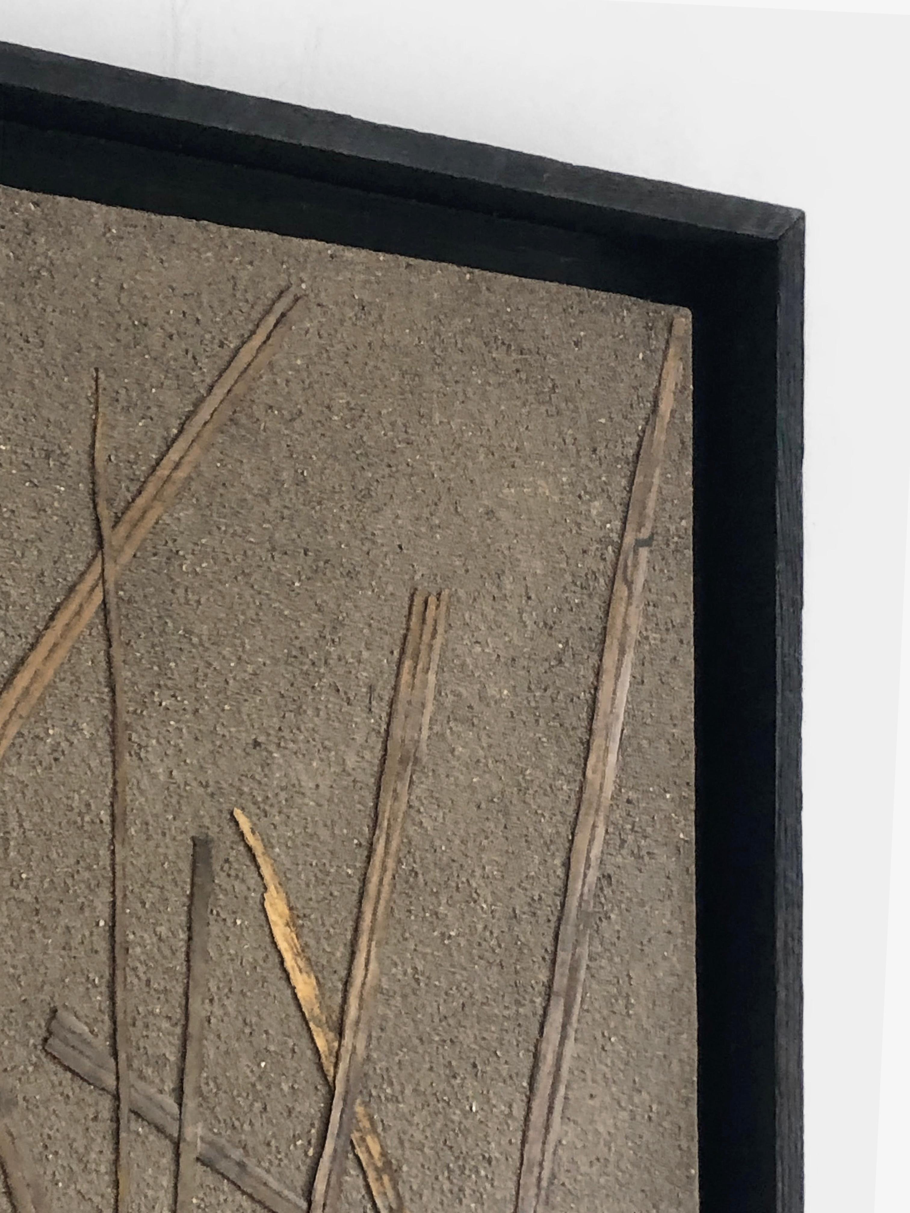 Rustikales modernes Gemälde „An ABSTRACT BRUTALIST“ auf Leinwand, Französisch 2001 im Angebot 1
